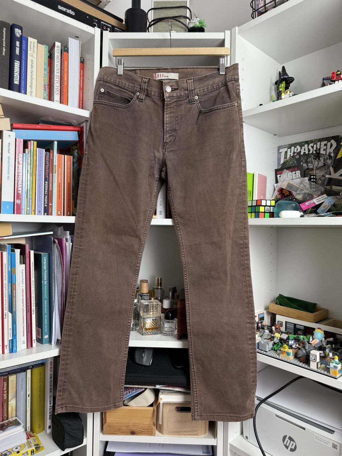 Levi's × Vintage Vintage Levis 511 brown denim jeans pants 34x34 casual skate Size US 34 / EU 50 - 2 Thumbnail