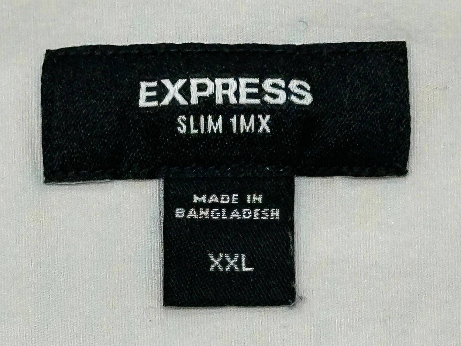 Express Express Slim 1MX Button Up Shirt White Mens 2XL Size US XXL / EU 58 / 5 - 7 Thumbnail