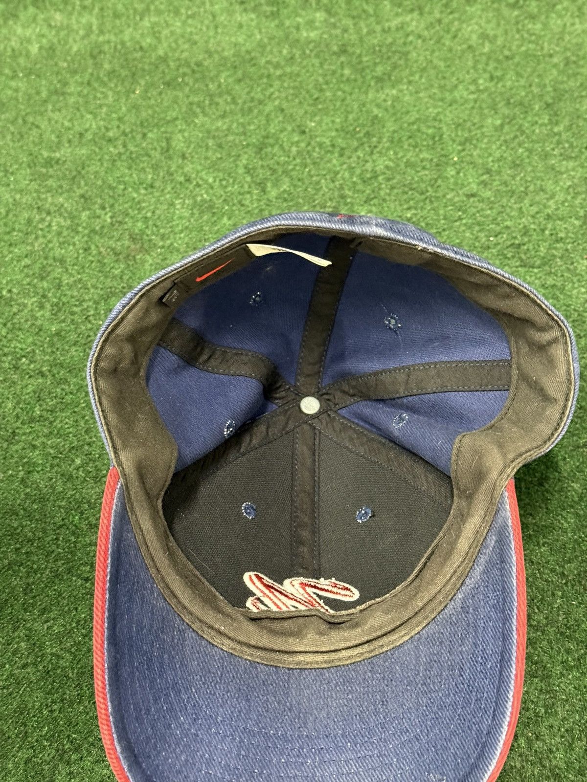 Nike Vintage 90s Nike Script Logo Swoosh Hat Size ONE SIZE - 3 Thumbnail