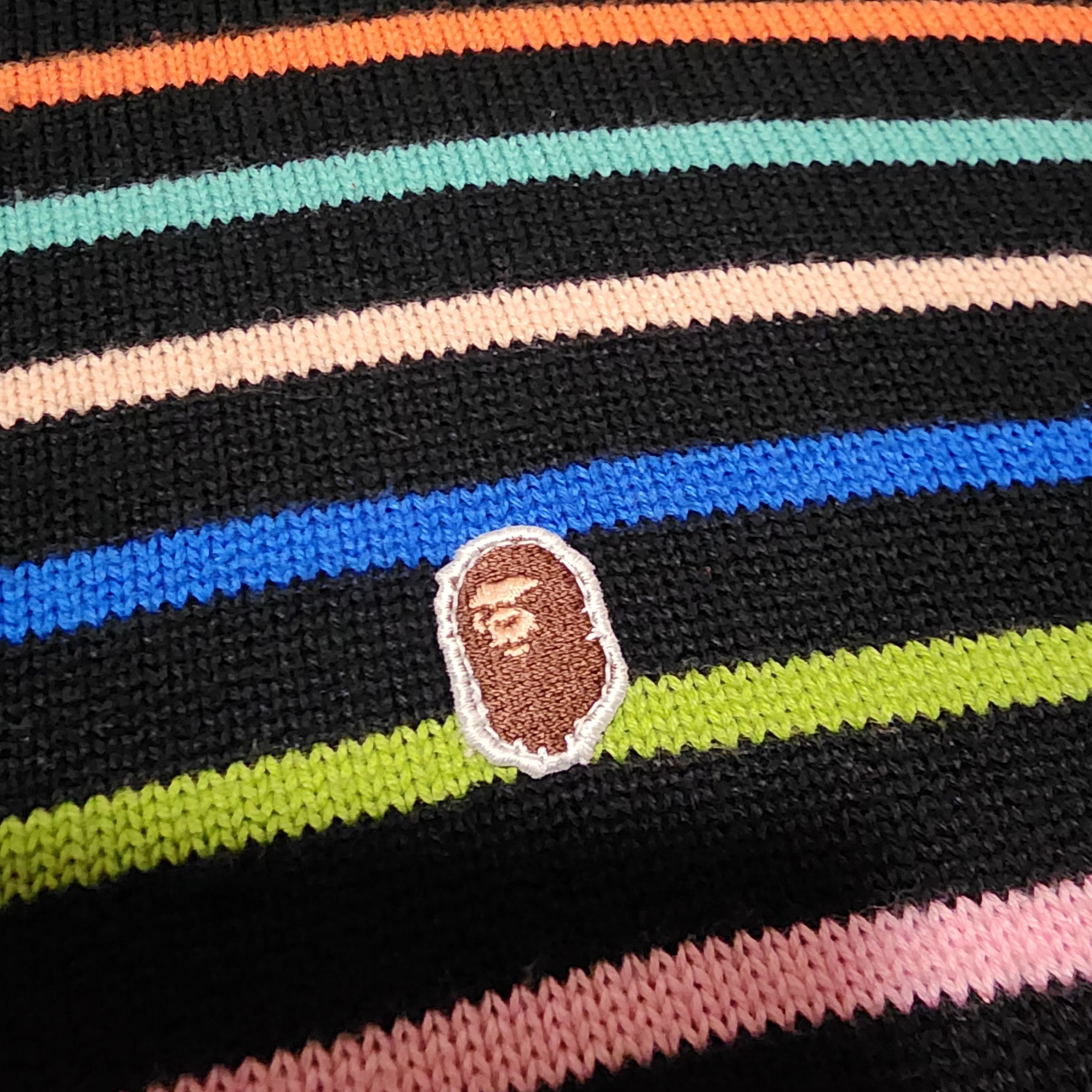Bape Multicolor Knit Sweater Size US L / EU 52-54 / 3 - 3 Thumbnail