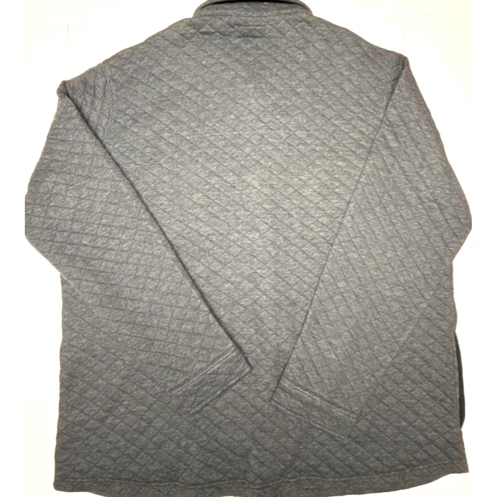 Johnston & Murphy Johnston & Murphy Quilted Shirt Jacket Shacket Mens 2XL Gray Button-Up Chambray Quilted Shirts Jacket Mens Men Size US XXL / EU 58 / 5 - 4 Thumbnail