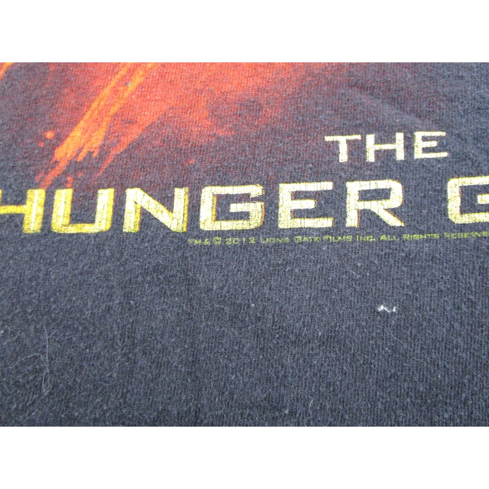 Vintage 2012 Hunger Games Movie Promo T-Shirt Mens Size 2XL Graphic Used Read Size US XXL / EU 58 / 5 - 2 Thumbnail
