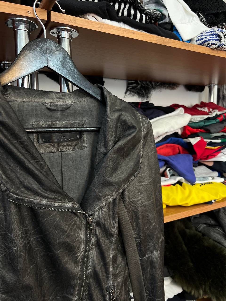 Hysteric Glamour Y2K Avant Garde Factory Distressed Zip Jacket Size M / US 6-8 / IT 42-44 - 3 Thumbnail