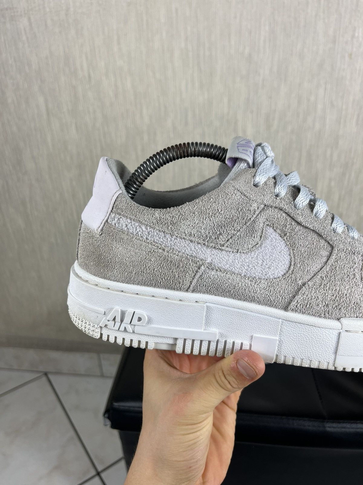 Nike Nike Air Force 1 one pixel suede velvet sneakers shoes lilac Size US 8.5 / EU 41-42 - 4 Thumbnail