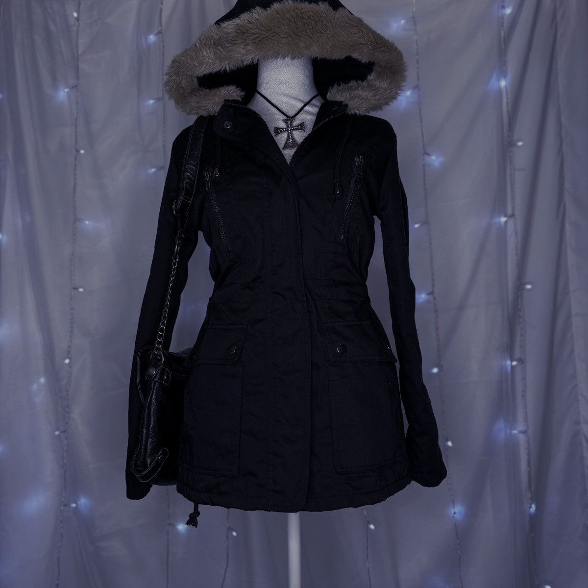 Other Vintage Zenana Faux Fur Hooded Coat Size S / US 4 / IT 40 - 1 Thumbnail