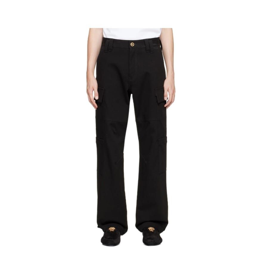 Versace o1y0425 Cargo Pant in Black Size US 32 / EU 48 - 1 Thumbnail