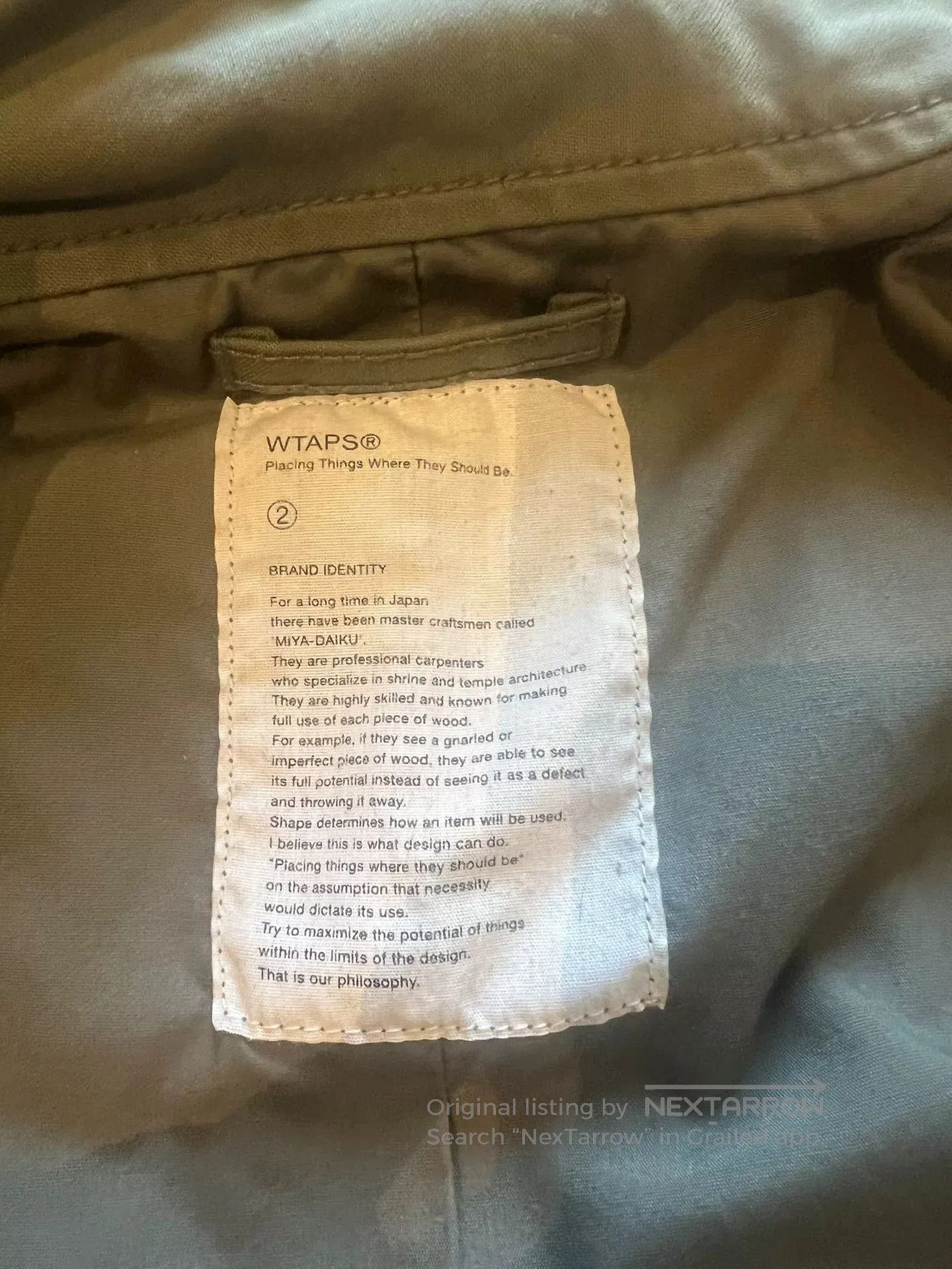 Wtaps Wtaps 15aw M65 Jacket. Size US M / EU 48-50 / 2 - 4 Thumbnail