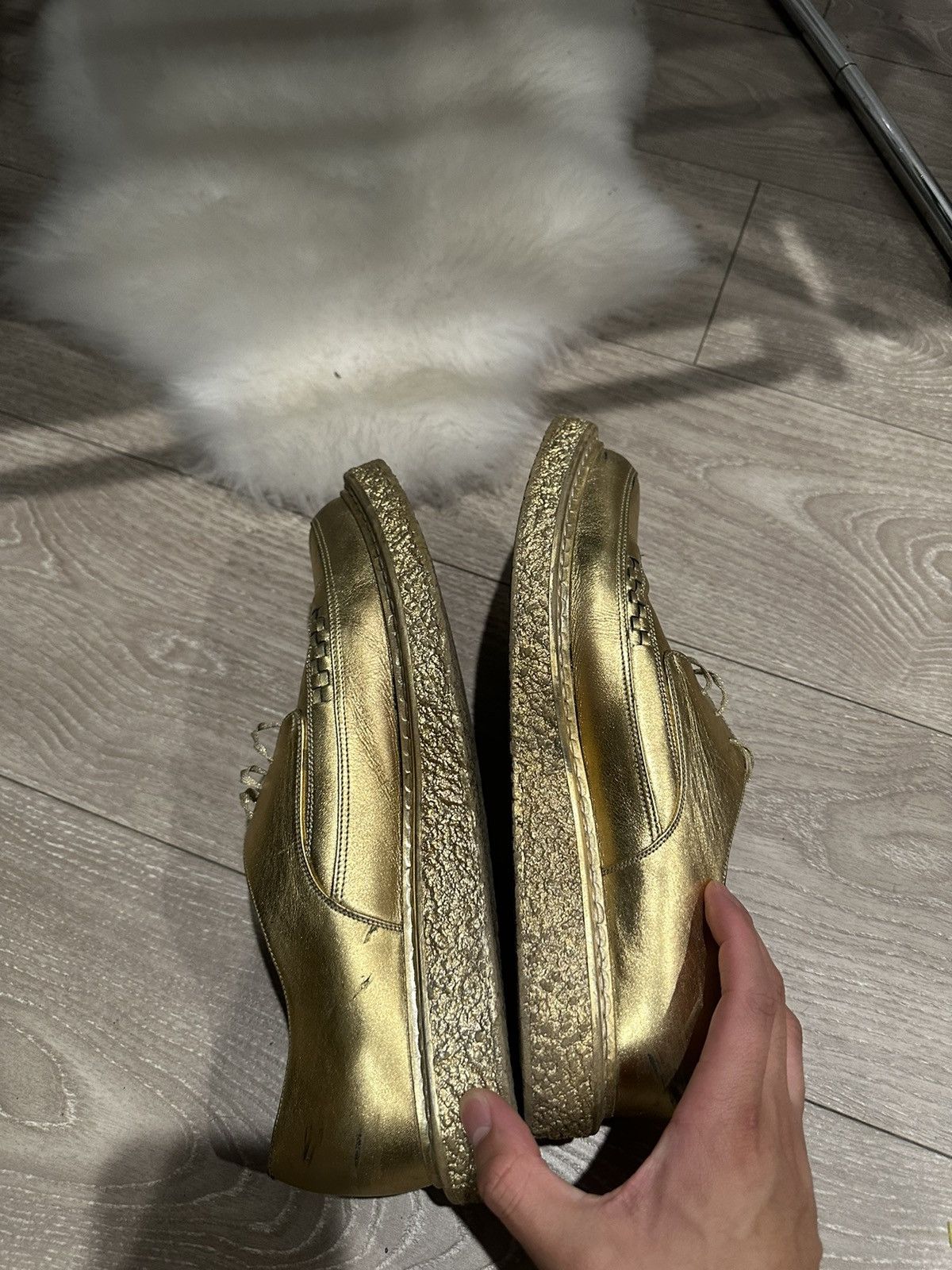 Hedi Slimane × Saint Laurent Paris FW14 Gold Creepers 42 Size US 9 / EU 42 - 5 Thumbnail