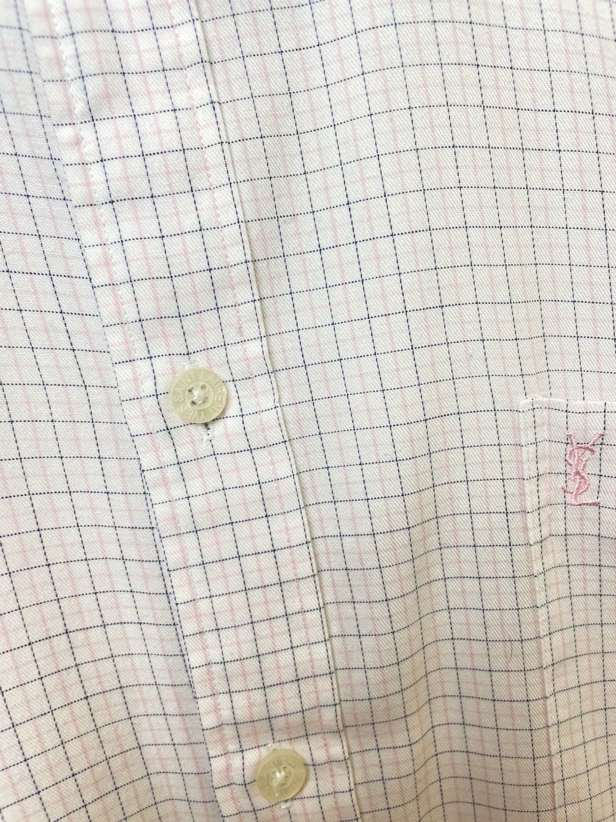 Yves Saint Laurent Vintage YSL Yves Saint Laurent Shirt Button Up Size US L / EU 52-54 / 3 - 8 Thumbnail