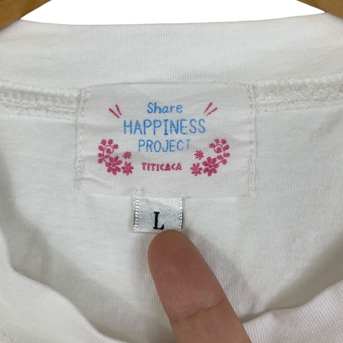 Vintage TITICACA SPECIAL COLLECTION Share Happiness Project Size L / US 10 / IT 46 - 5 Thumbnail
