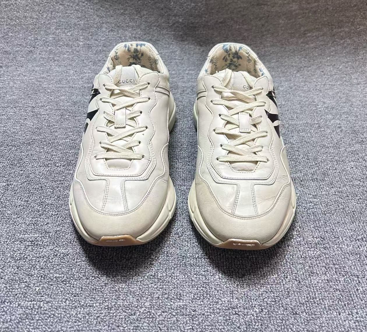 Gucci Gucci Rhyton Low-top Sneakers in Beige Size US 12 / EU 45 - 2 Thumbnail