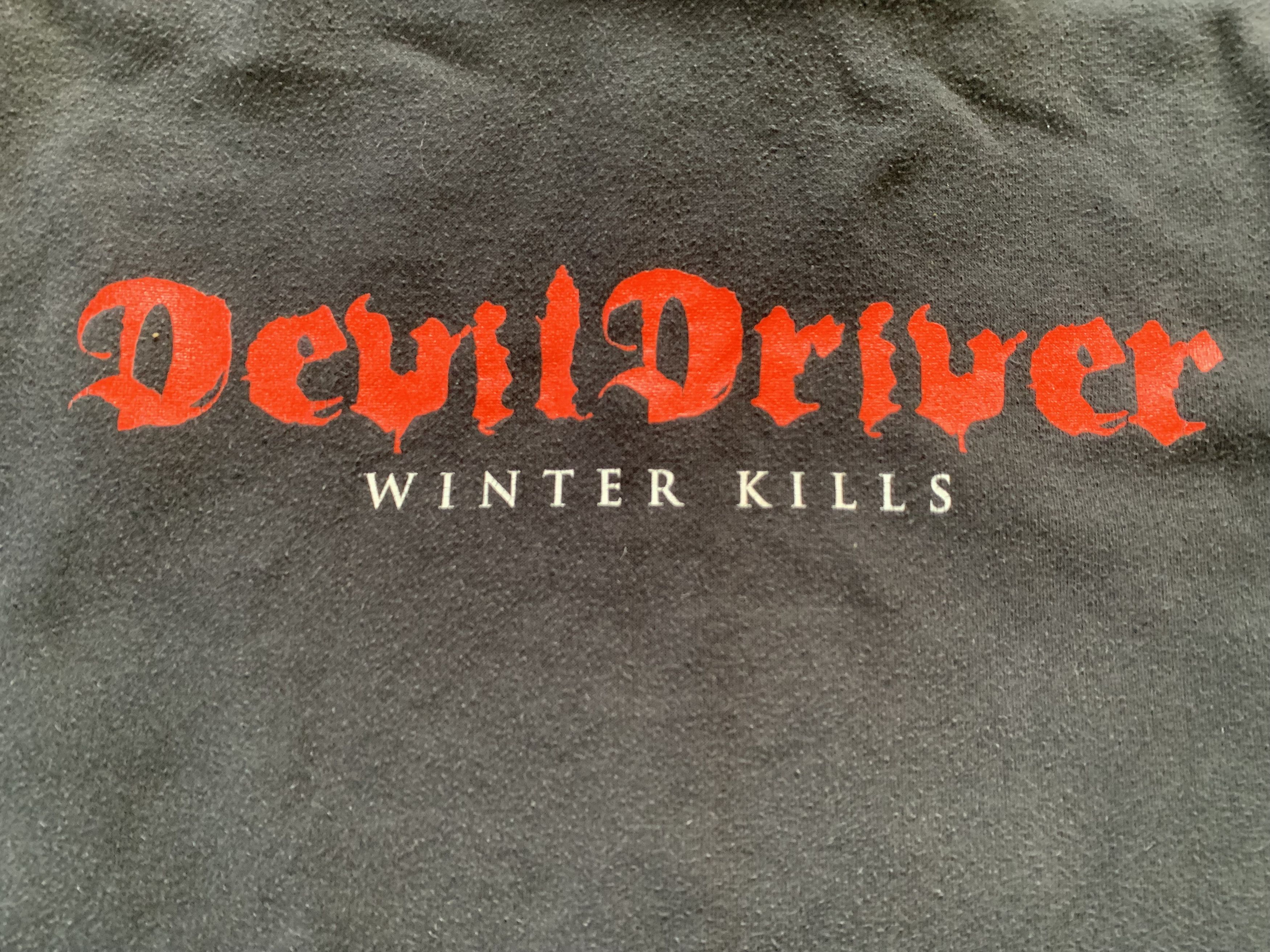 Fruit Of The Loom Vintage Devil Driver Black Cotton Hoodie Size US M / EU 48-50 / 2 - 6 Thumbnail