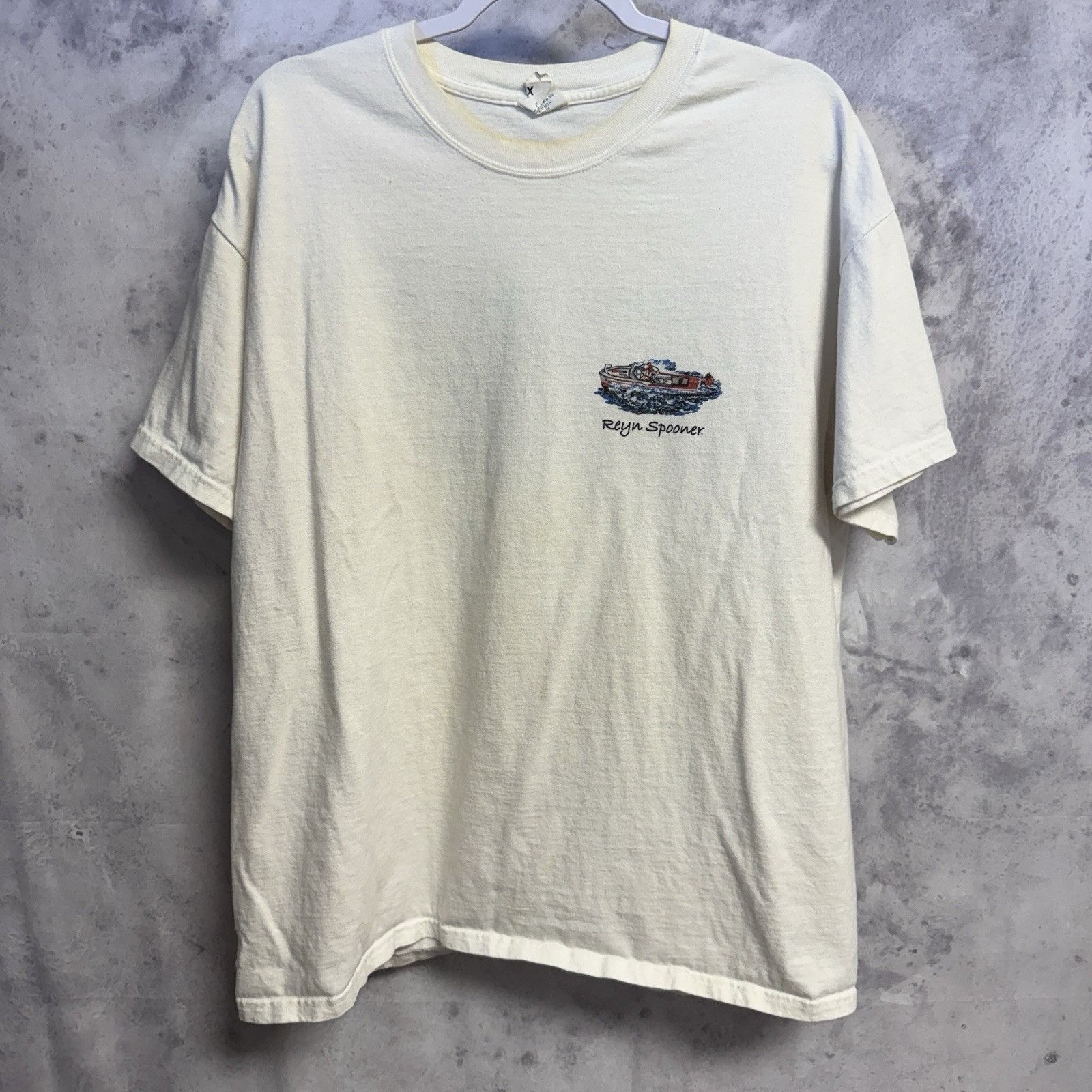 Reyn Spooner Vintage Reyn Spooner T Shirt Mens XL White Short Sleeve Beac Size US XL / EU 56 / 4 - 2 Thumbnail
