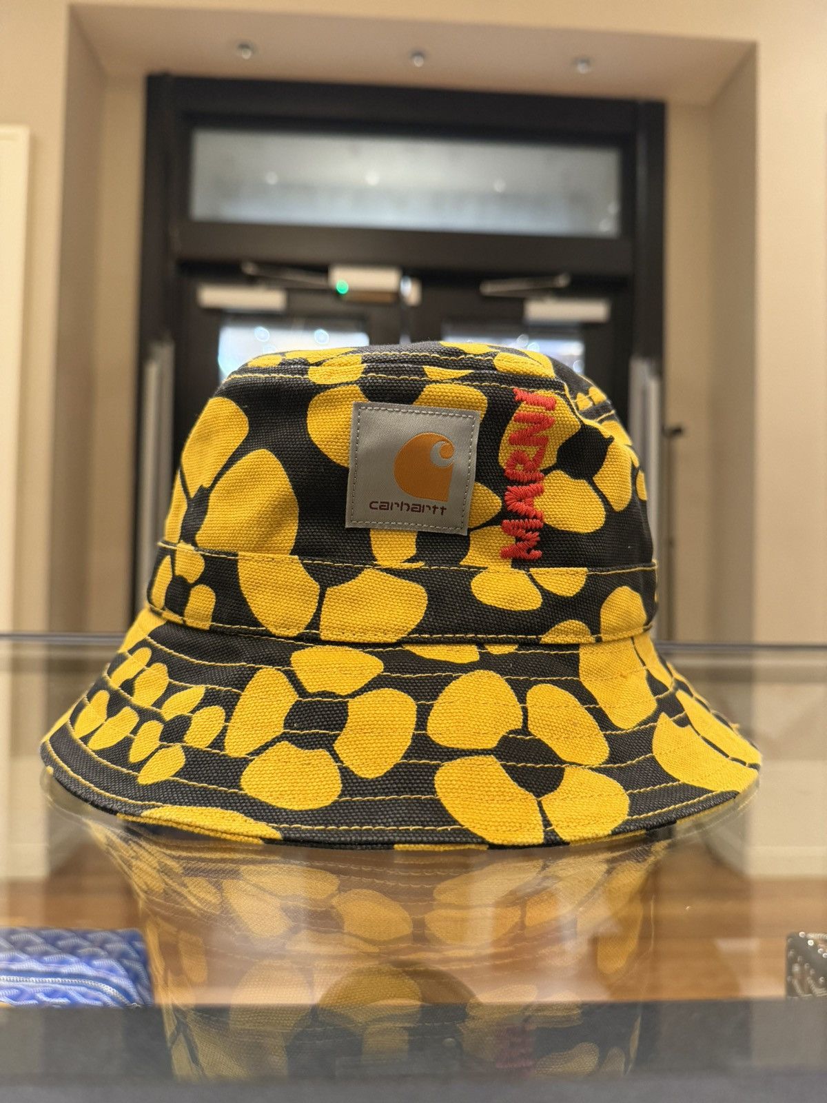 Marni x Carhartt WIP Logo Bucket Hat Yellow Black Multi | Grailed