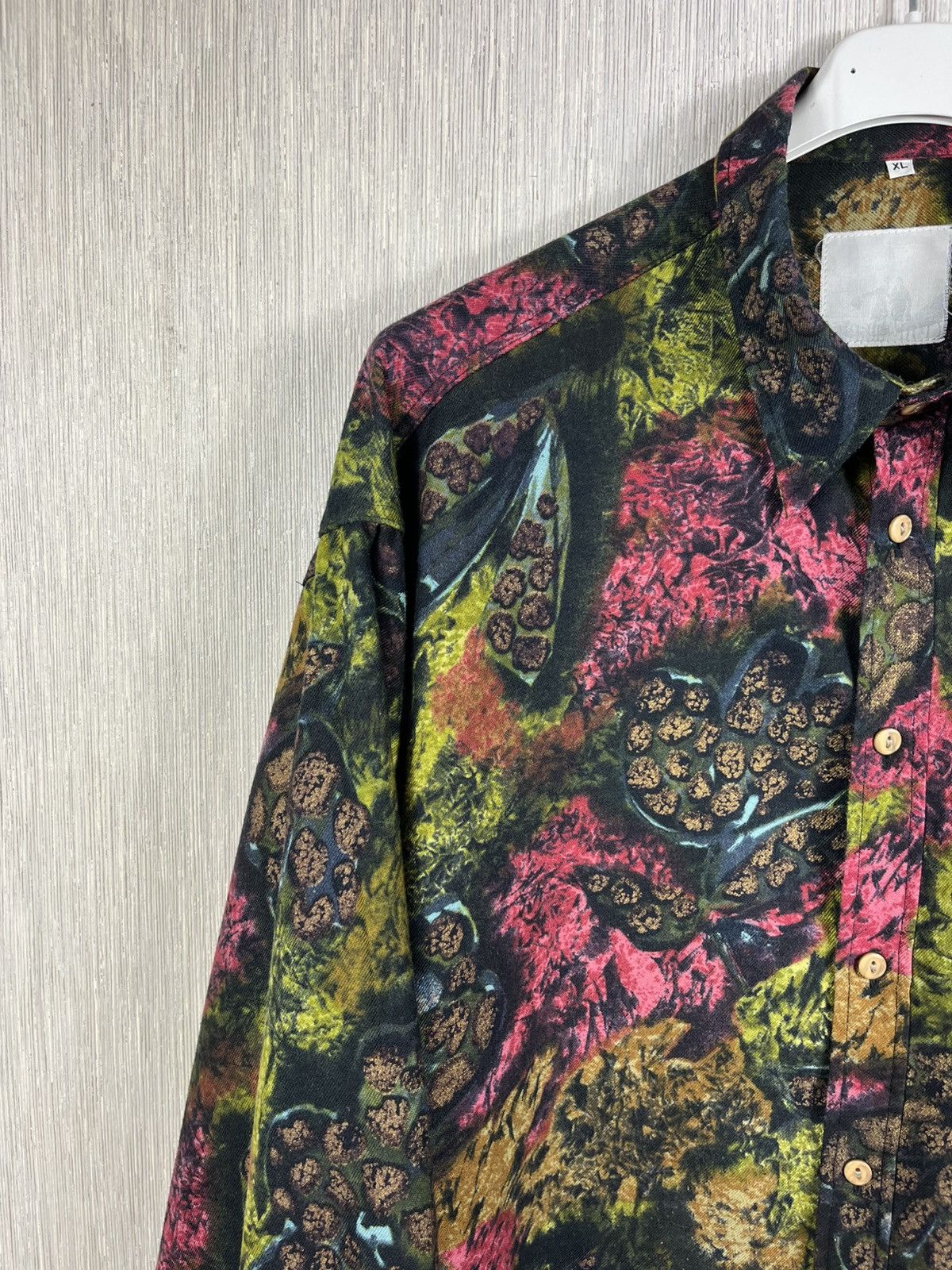 Vintage Vintage Double Duty retro crazy patterned full print shirt Size US XL / EU 56 / 4 - 4 Thumbnail