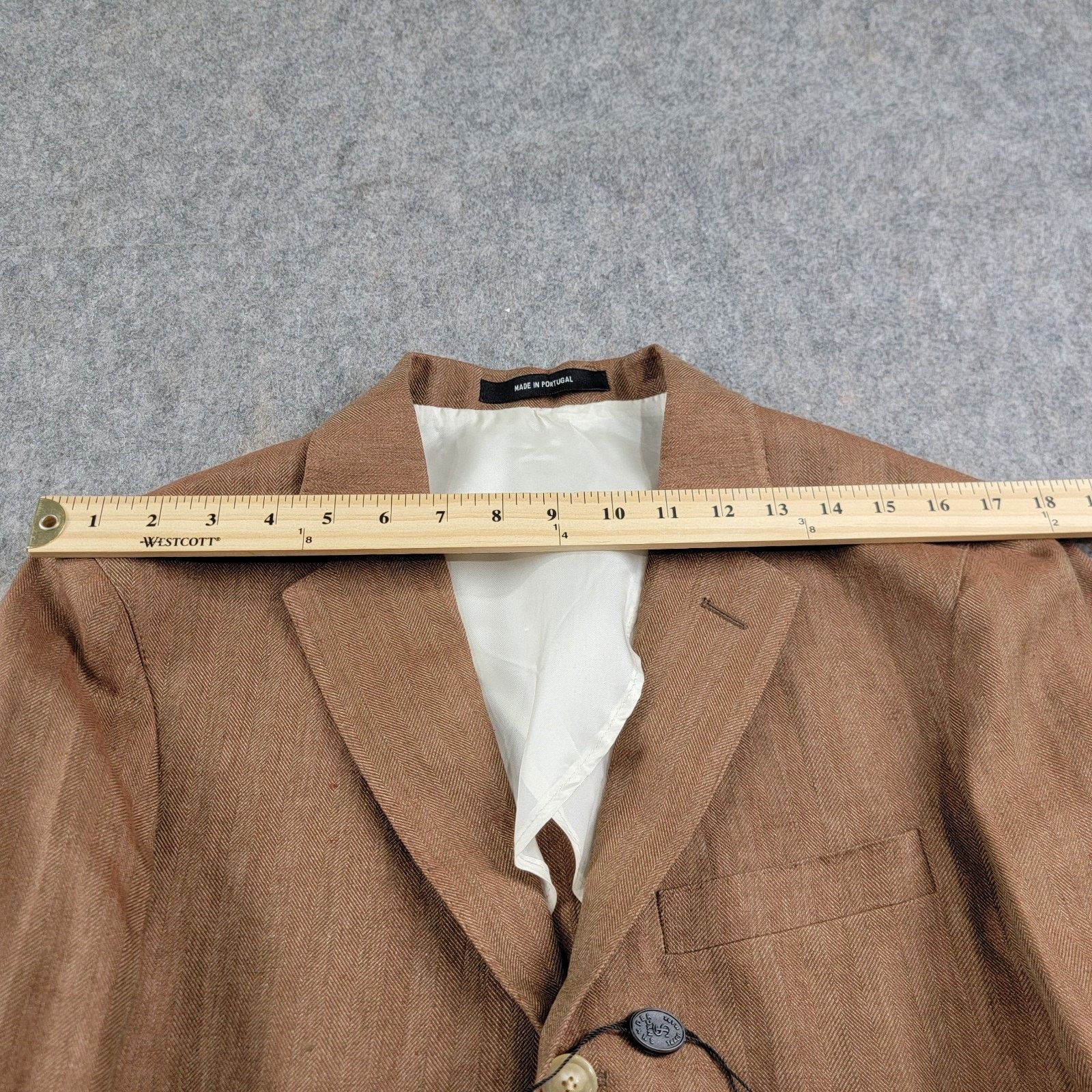 Todd Snyder Birdwell x Todd Snyder Linen Traveler Blazer size 40S Tan Size 40S - 4 Thumbnail