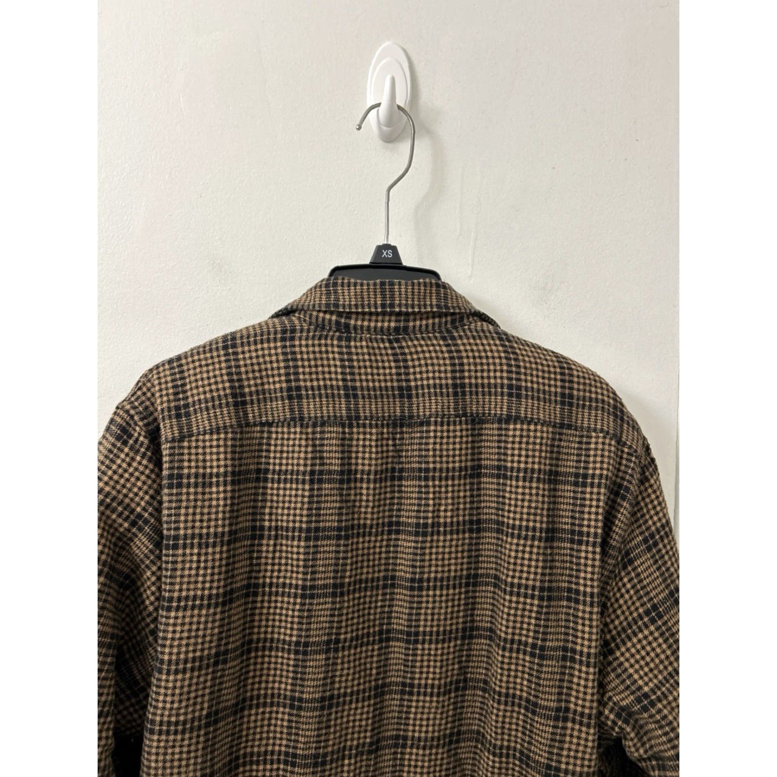 Michael Kors Michael Kors Shirt Jacket Mens M Brown Plaid Sherpa Lined Classic, Button, Pockets, Collared, Mid-Length Jacket, Casual, Fall Winter, Polyester, 28” Size US M / EU 48-50 / 2 - 7 Thumbnail