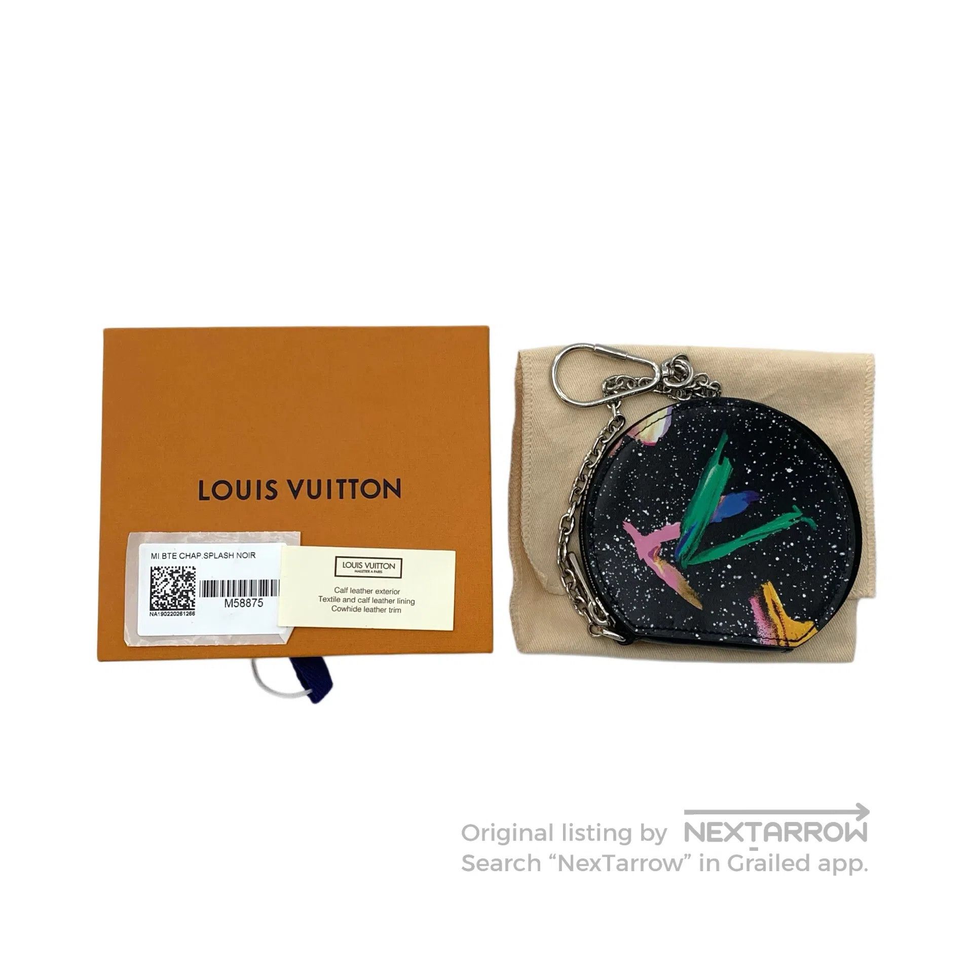 Louis Vuitton Louis Vuitton Black starry sky logo graffiti printed key c Size ONE SIZE - 9 Thumbnail