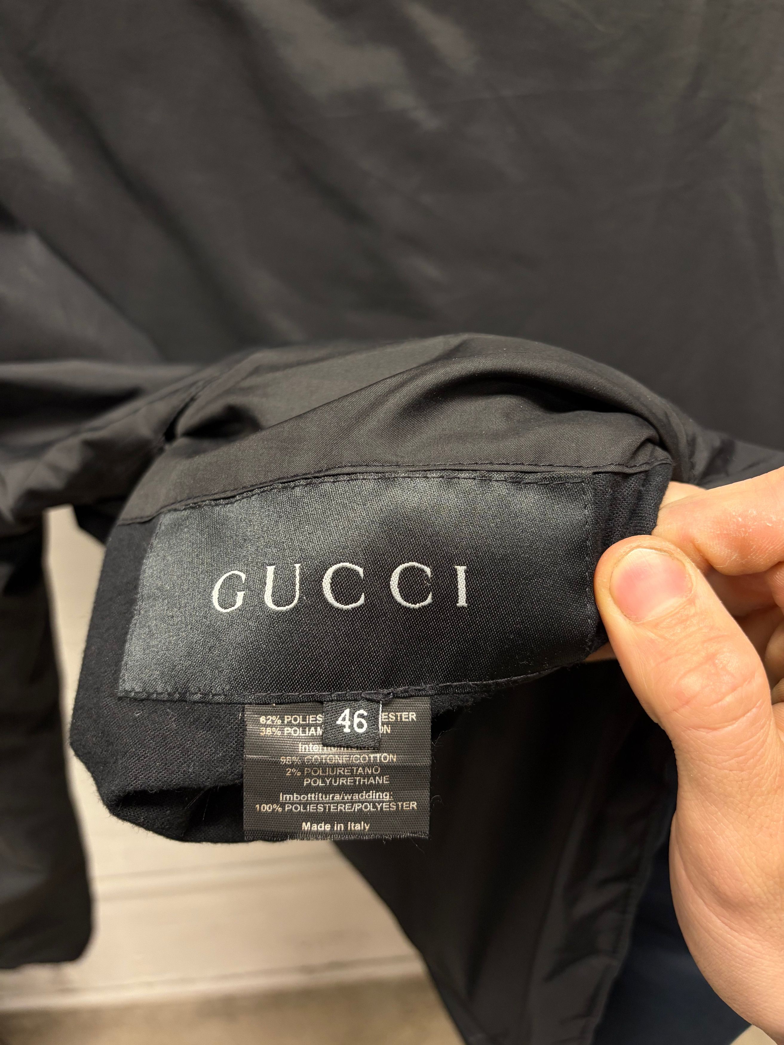 Gucci 2000s Gucci Reversible Black/Blue Two Way Zip Jacket Size US M / EU 48-50 / 2 - 4 Thumbnail
