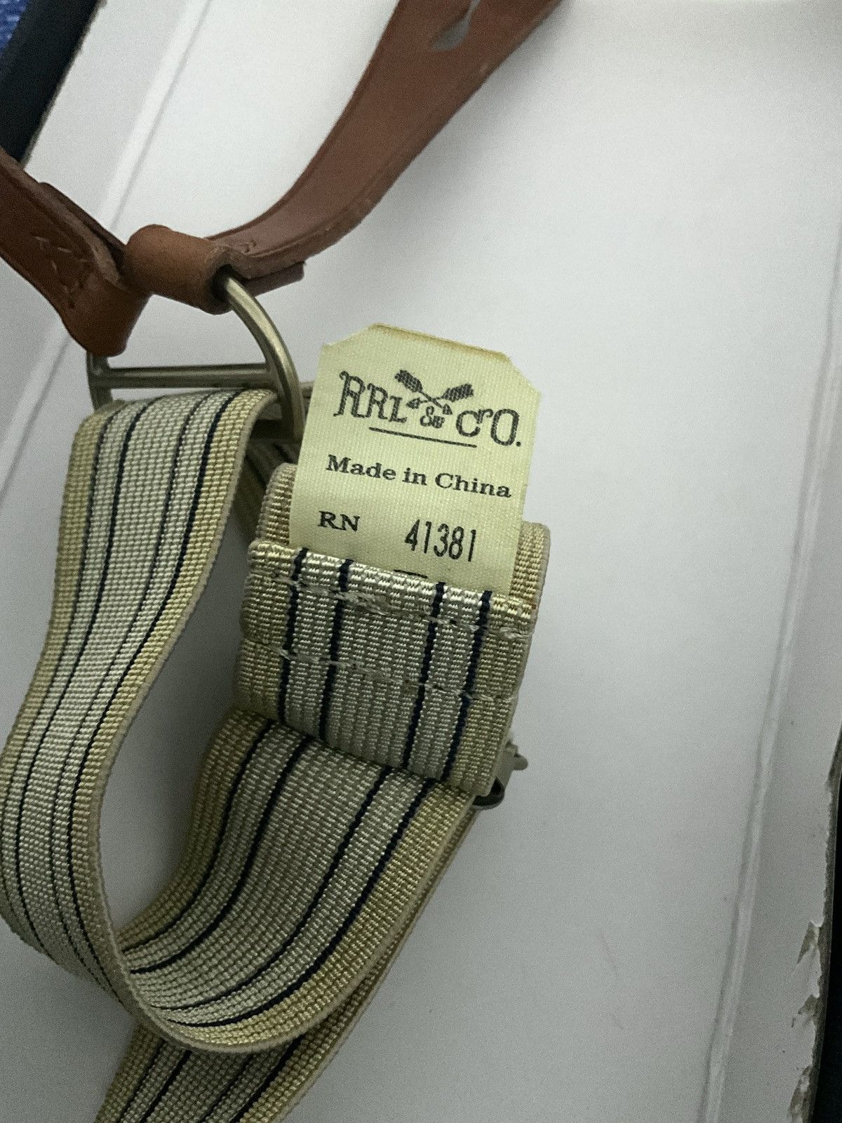 RRL Ralph Lauren RRL Double RL Warren Stretch Jaspe Braces Size ONE SIZE - 7 Thumbnail