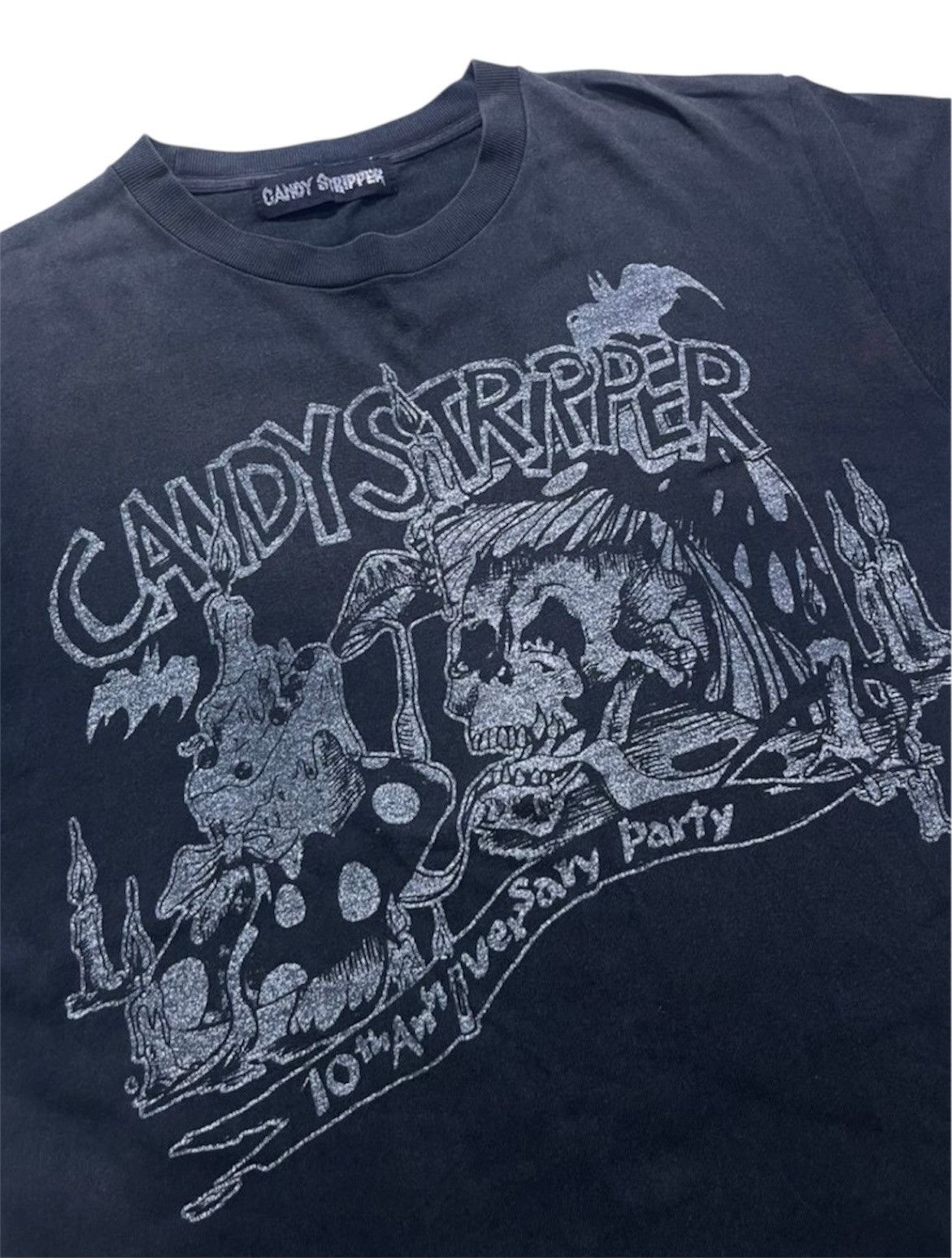 Japanese Brand Vintage 2000’s Candy Stripper Sun Faded Tee Size US M / EU 48-50 / 2 - 2 Thumbnail