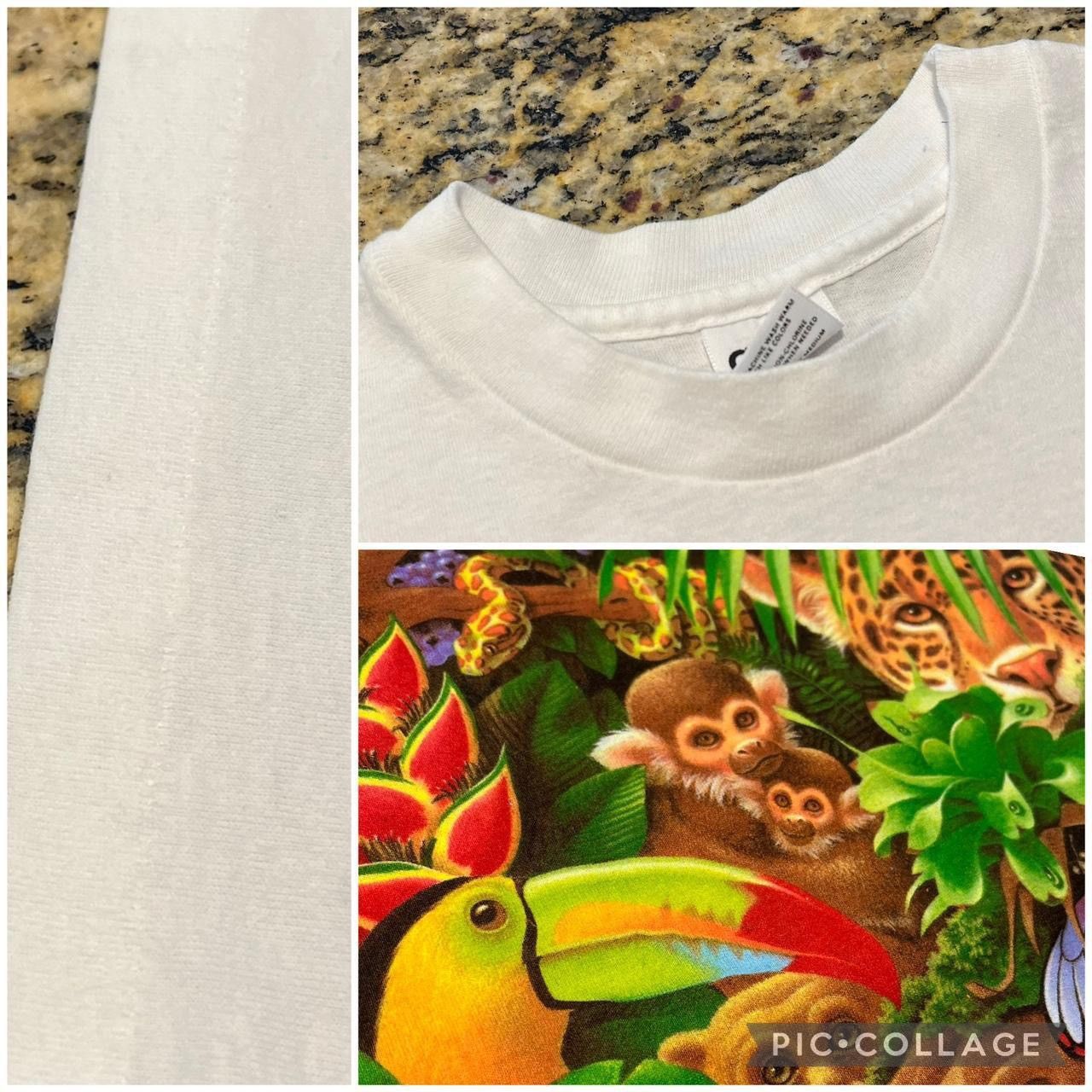 Vintage Vintage 90s Anvil Human-I-Tees Animal Wildlife Tee Tshirt Size US M / EU 48-50 / 2 - 3 Thumbnail