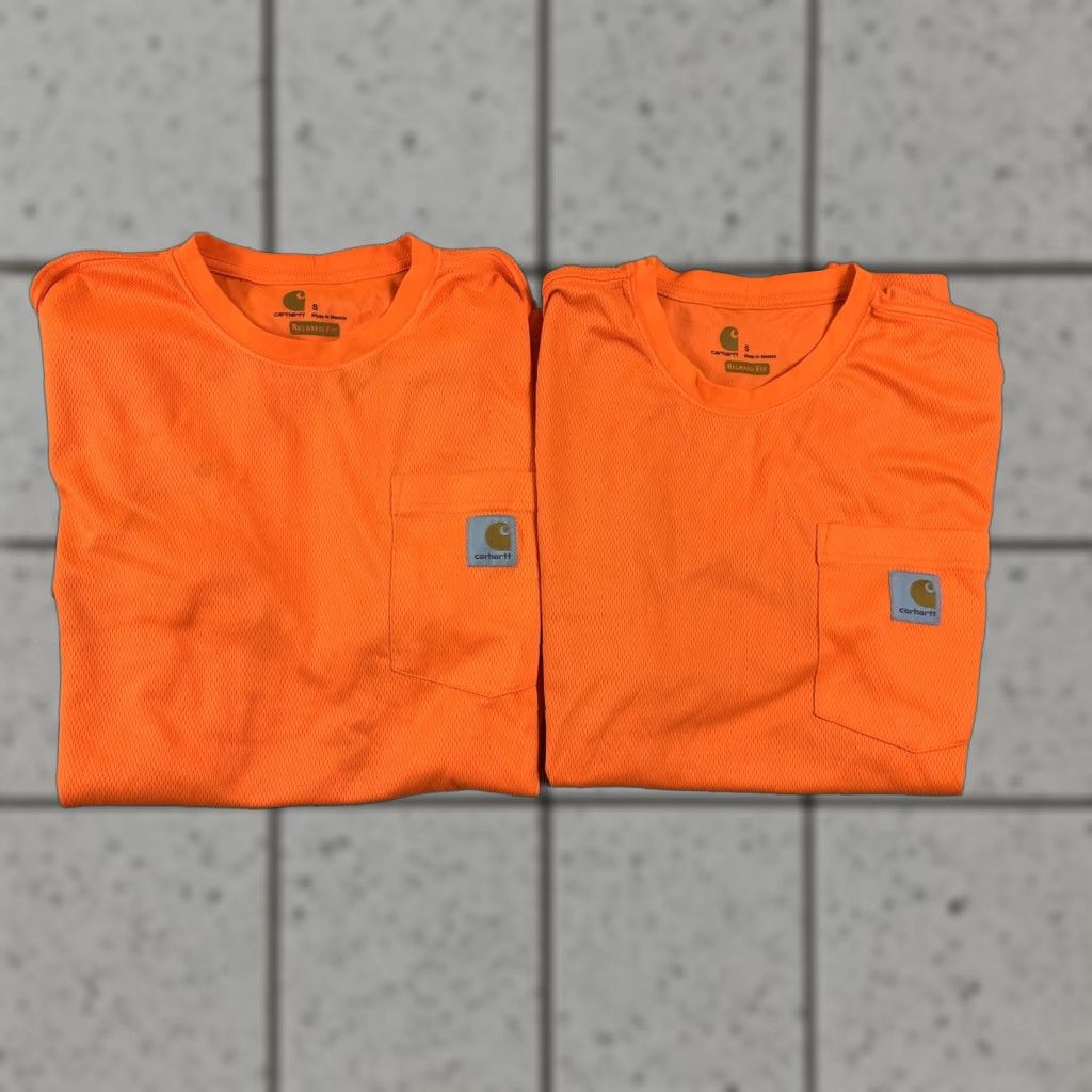 Carhartt Carhartt Shirt Men Orange S High Visibility Relaxed Fit 2 Pack Small Lot Of 2 Size US S / EU 44-46 / 1 - 1 Thumbnail