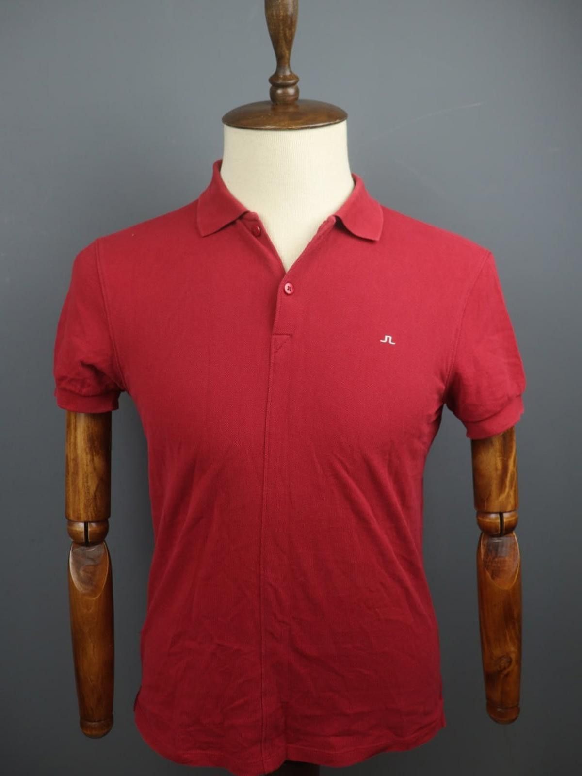 J.Lindeberg J.Lindeberg Red 100% Cotton Popover Polo Shirt Size M Size US M / EU 48-50 / 2 - 1 Thumbnail