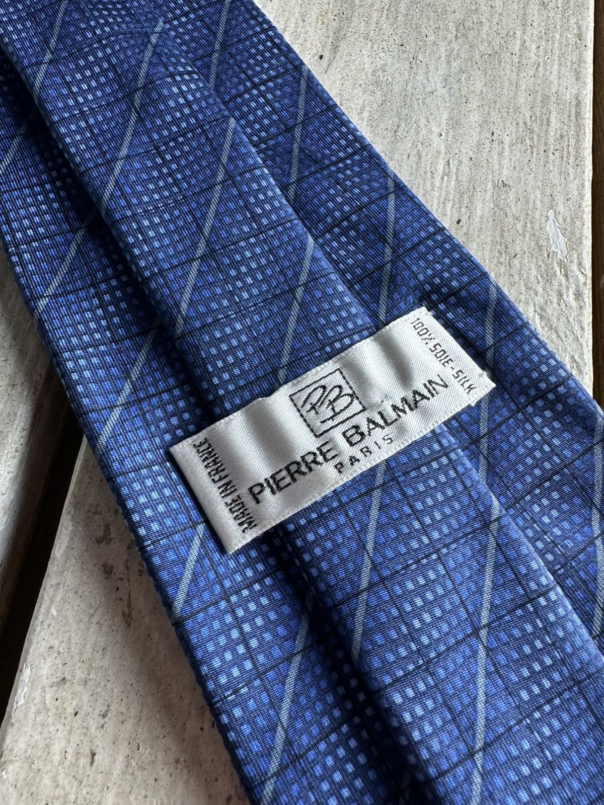 Balmain × Pierre Balmain × Vintage 🚨Rare vintage balmain tie paris 100% silk luxury Size ONE SIZE - 7 Thumbnail
