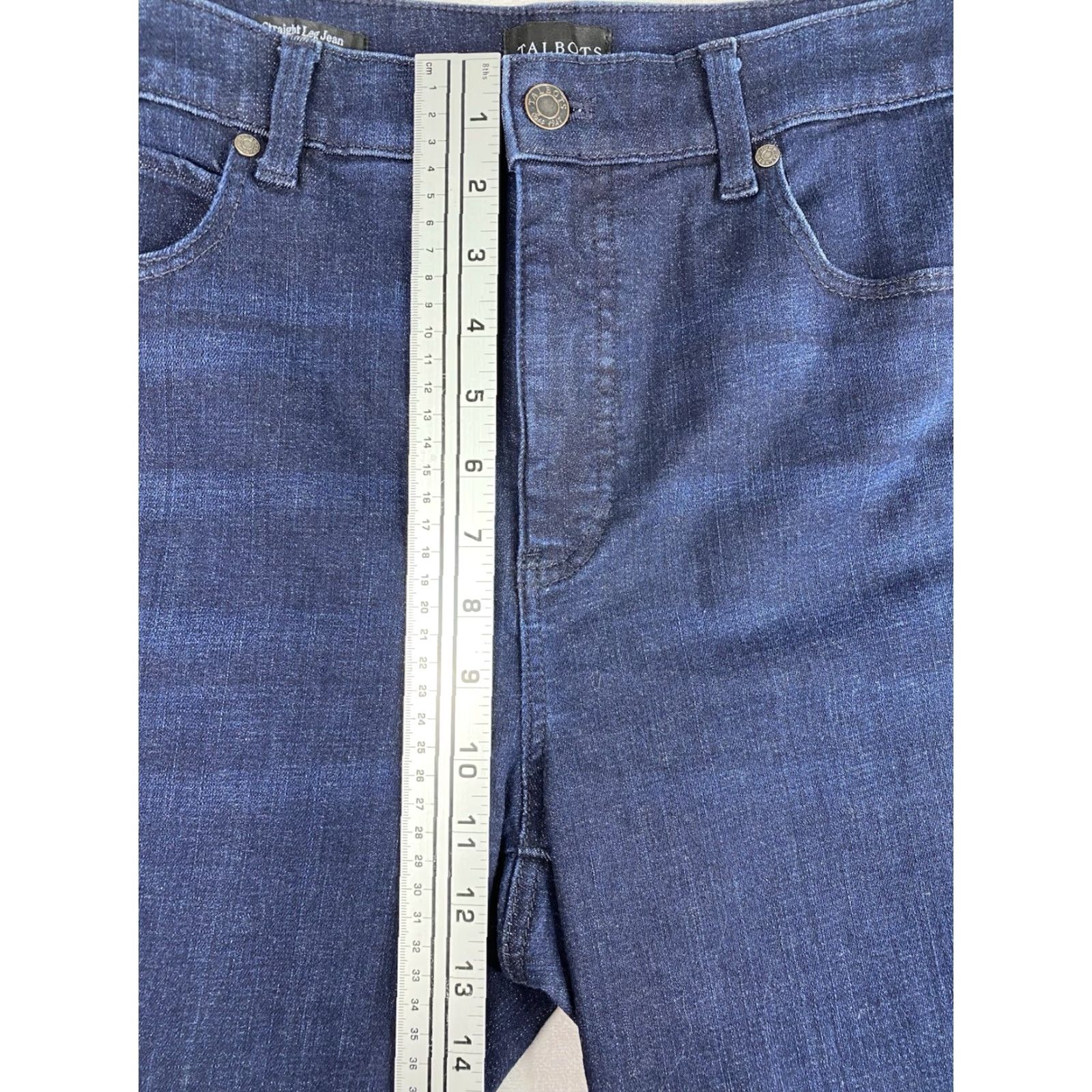 Talbots Talbots Jeans Womens Sz 10 Straight Denim Dark Wash 5-Pocket Stretch Blue Regular Size 32" / US 10 / IT 46 - 3 Thumbnail