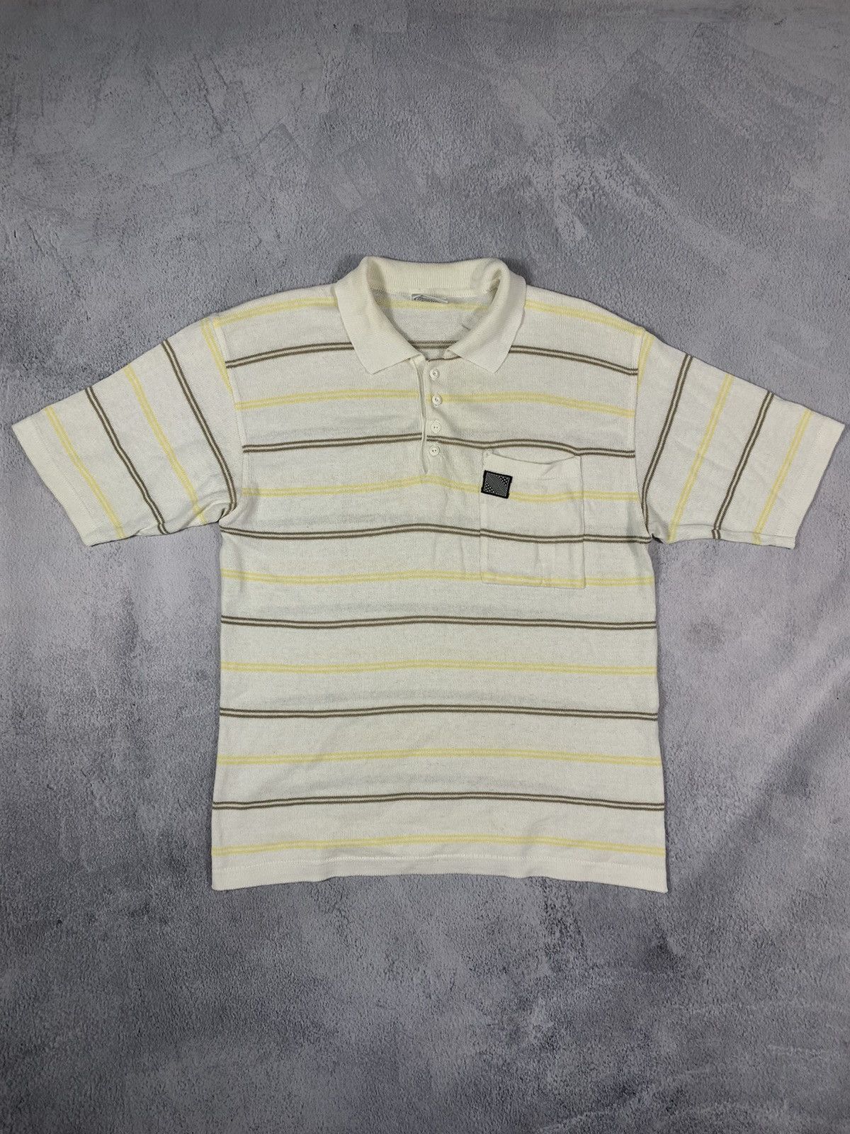 Vintage Vintage 90s Striped golf 1/4 polo tee oldmoney style size M Size US M / EU 48-50 / 2 - 1 Thumbnail