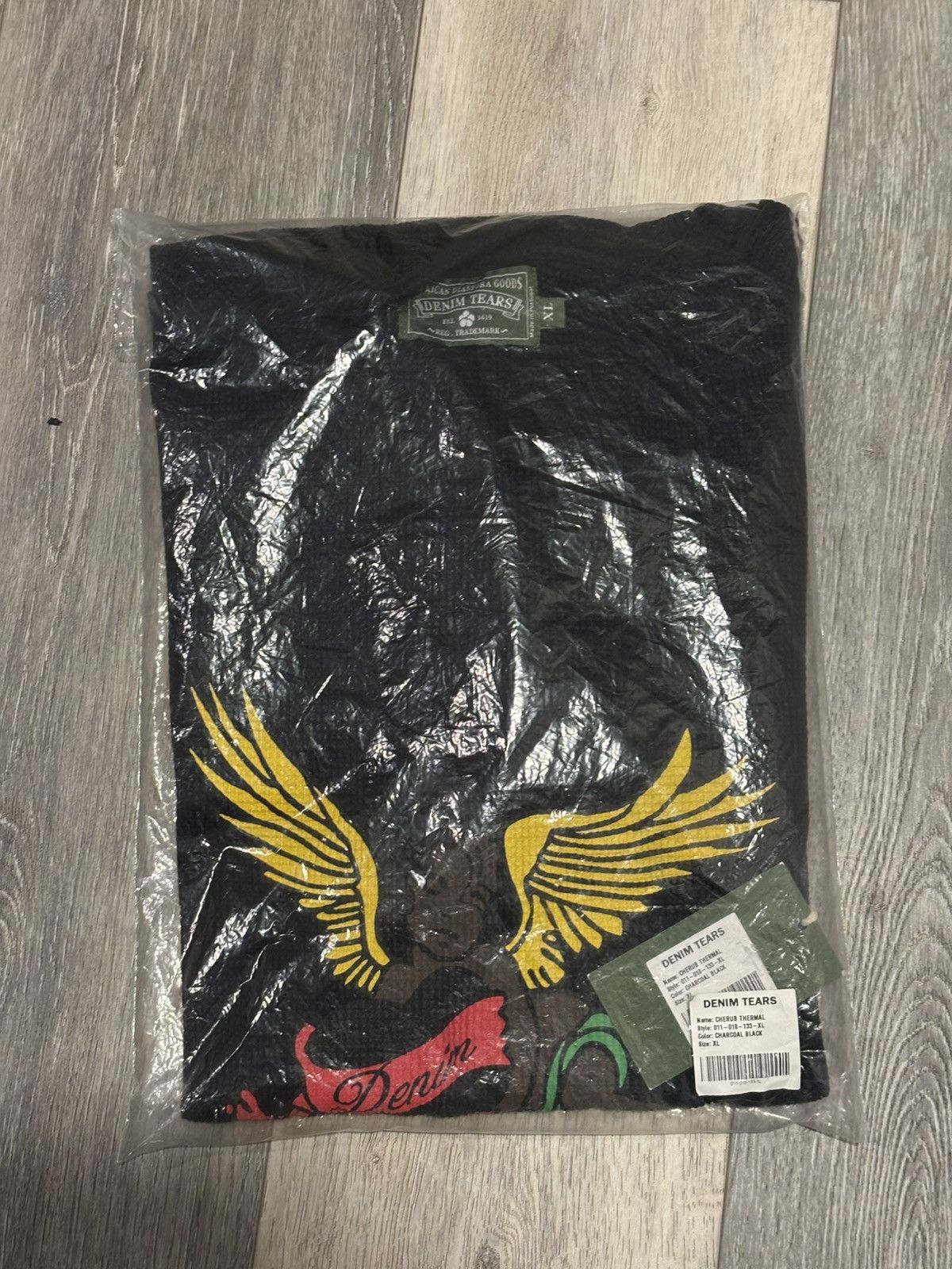DENIM TEARS Denim Tears Cherub Black Long Sleeve Size XL Brand New Size US XL / EU 56 / 4 - 7 Thumbnail