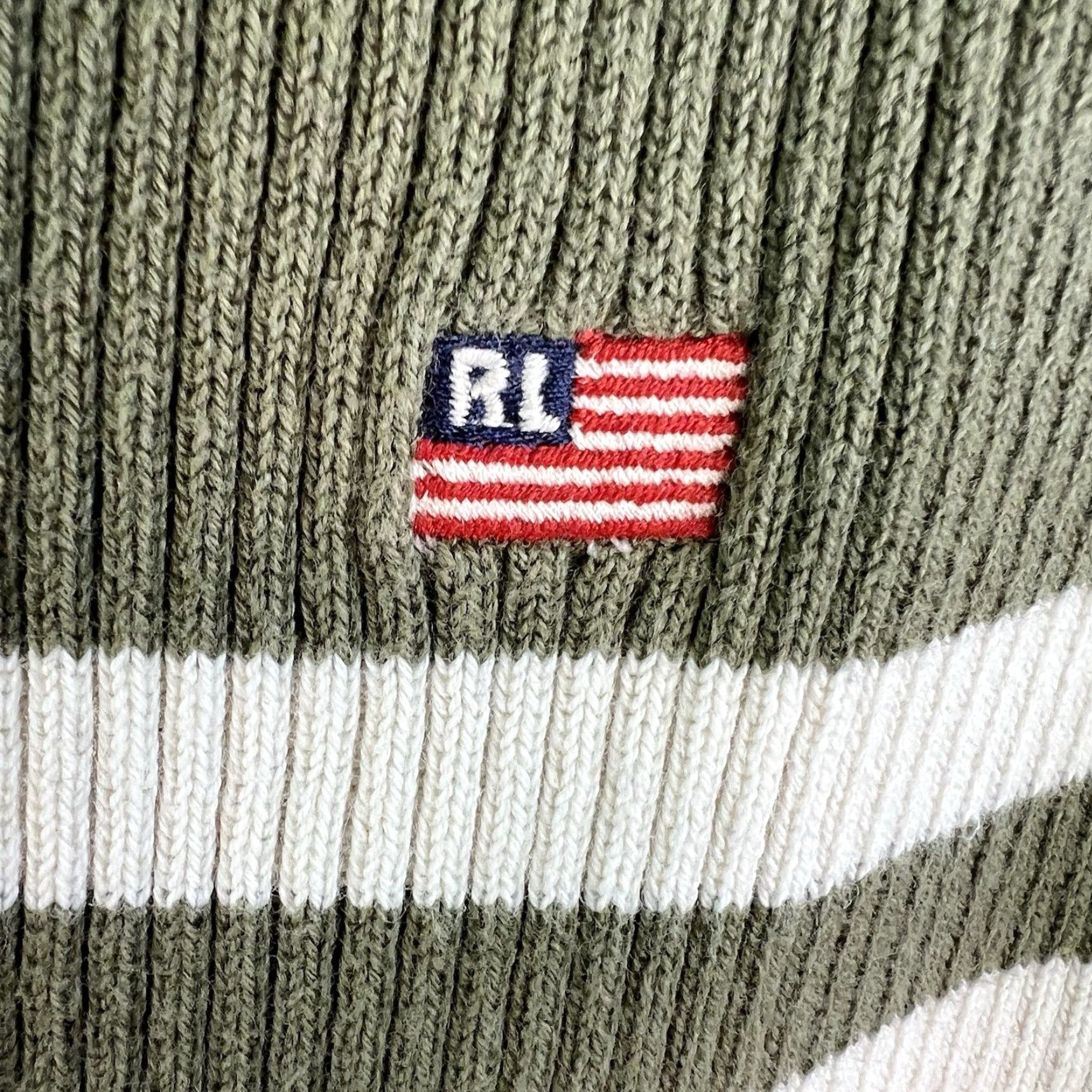 Polo Ralph Lauren Polo Ralph Lauren Sweater Mens L Green Striped Crew Neck Cotton Pullover Designer College Size US L / EU 52-54 / 3 - 3 Thumbnail