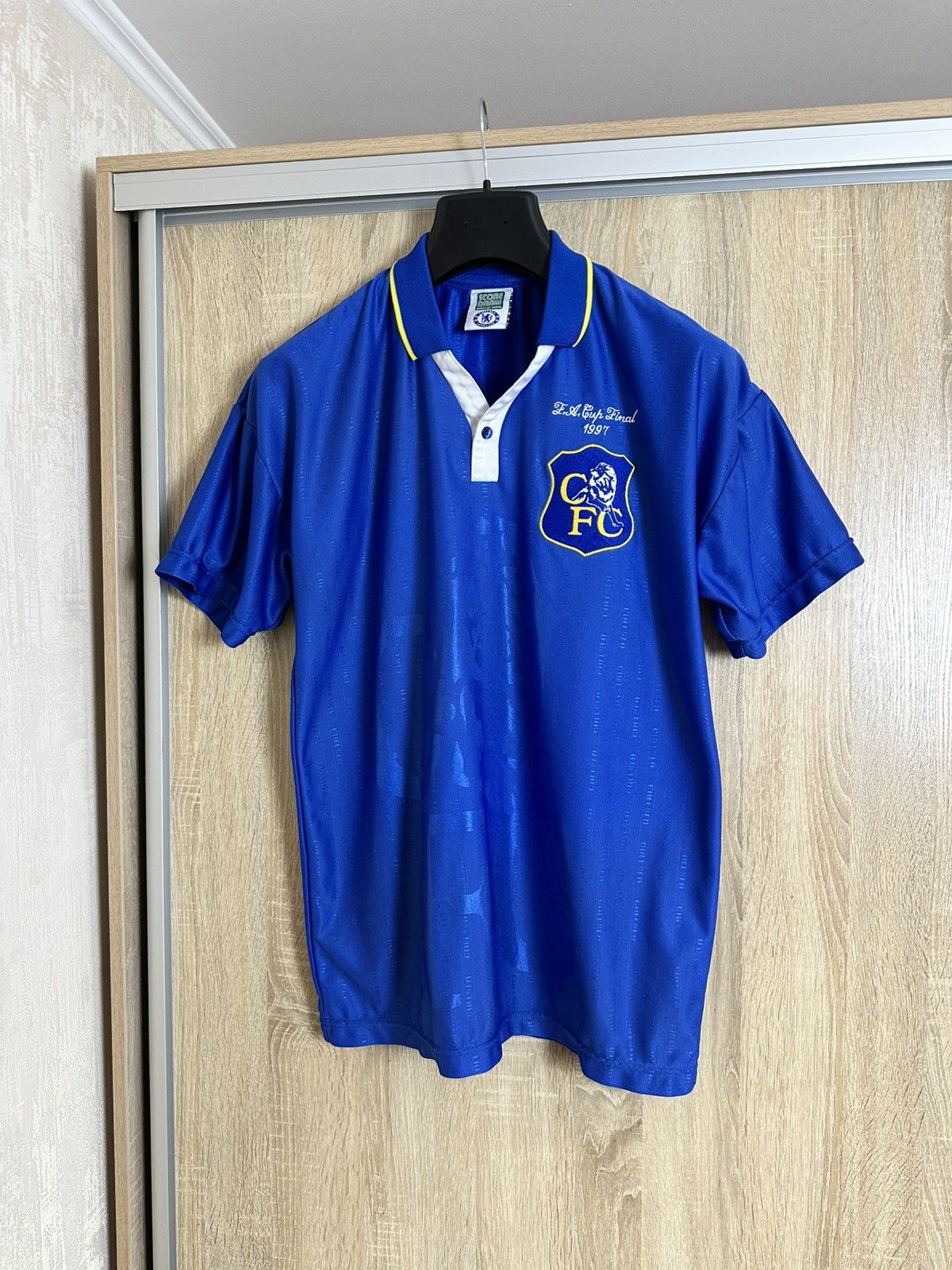 Vintage 🔥 1997 Chelsea FC Cup Final Vintage Retro Jersey T Shirt Size US L / EU 52-54 / 3 - 1 Thumbnail