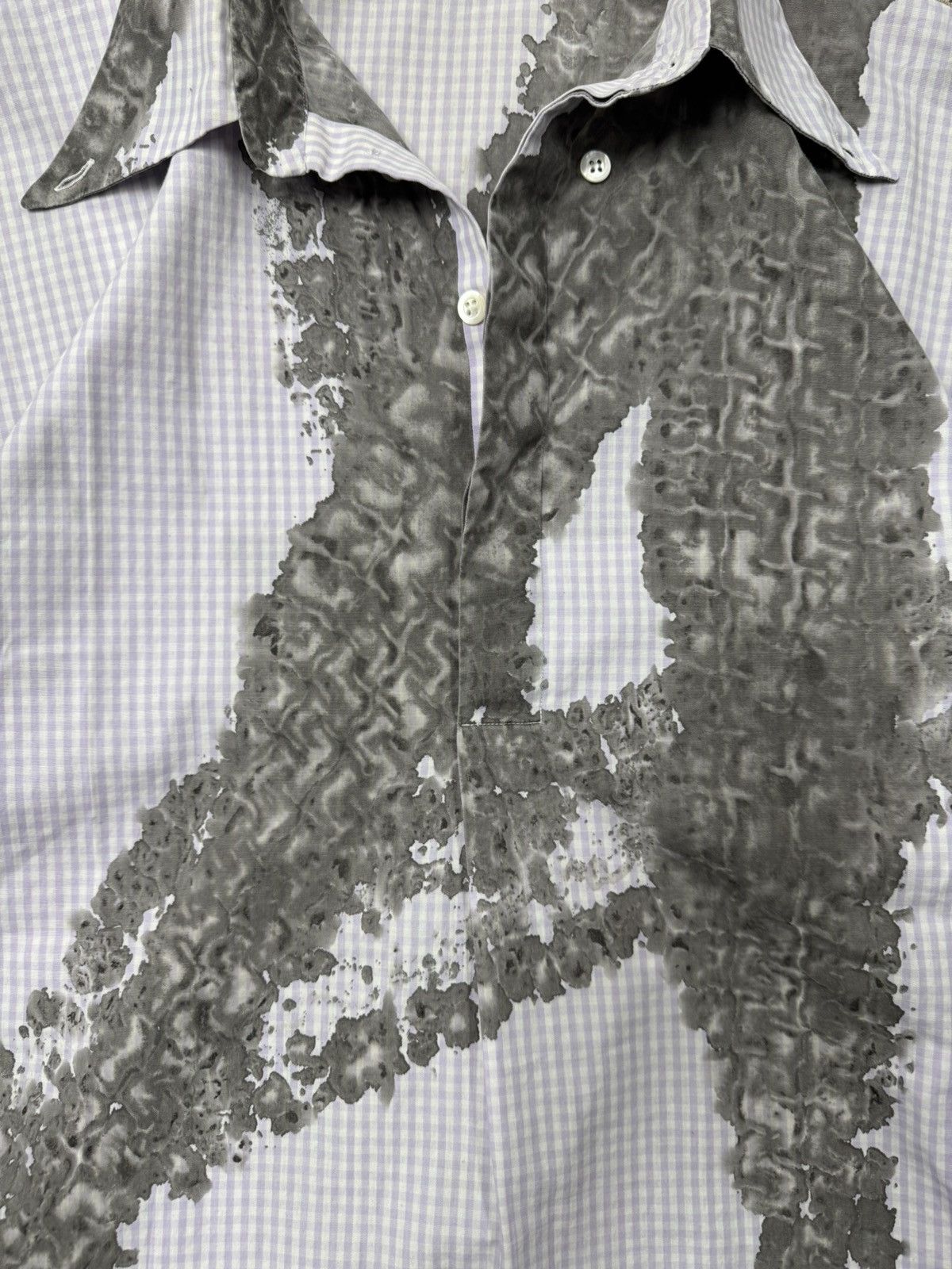 Alexander McQueen SS1997 Alexander McQueen Tire Track Plaid Button Down Piqué Size US M / EU 48-50 / 2 - 2 Thumbnail