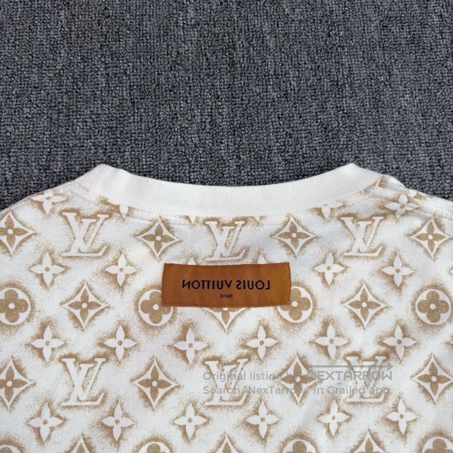 Louis Vuitton Beige Patterned Short Sleeve Shirt - XL. Size US XL / EU 56 / 4 - 8 Thumbnail