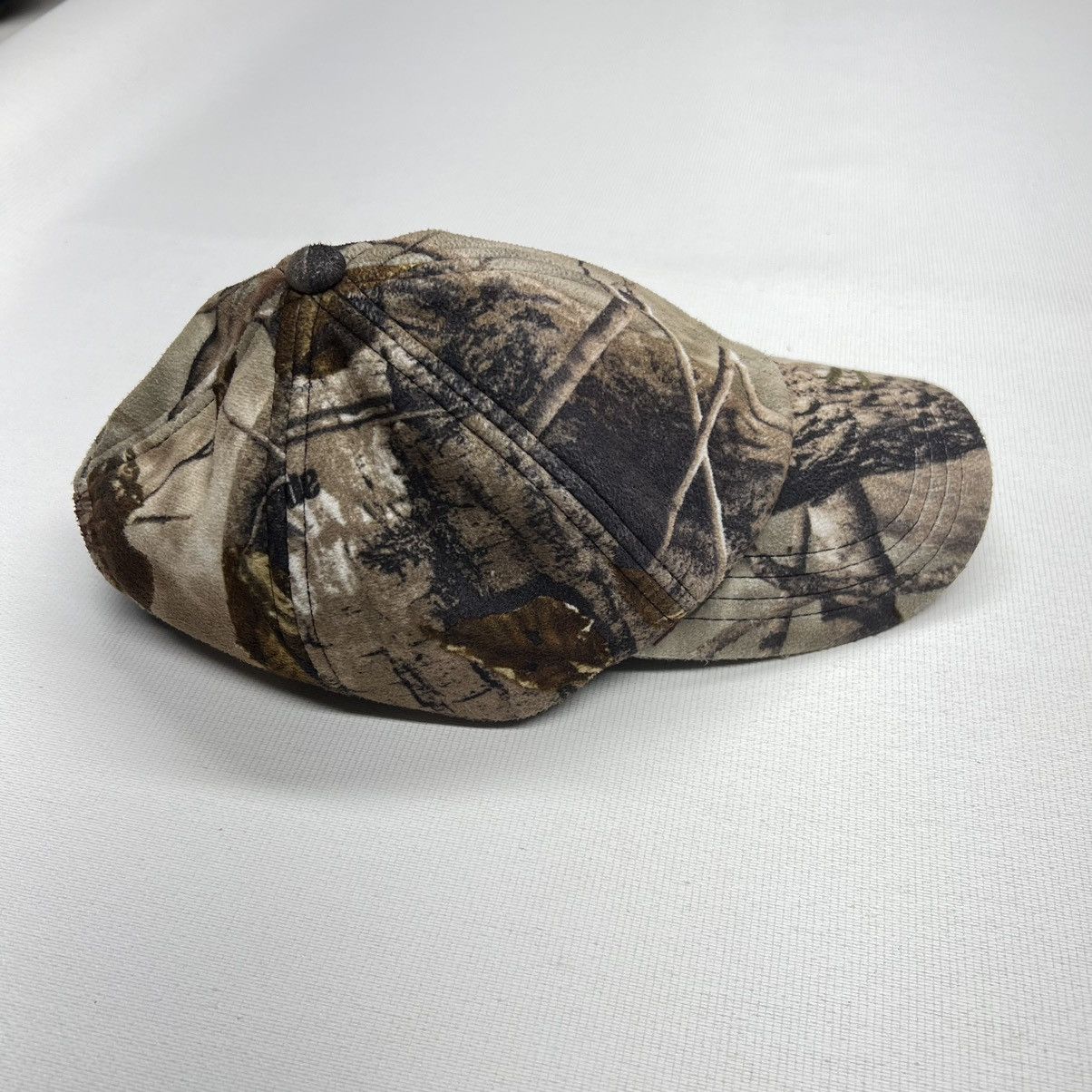 Realtree × Vintage Real Tree Hat Cap Rivers West Fleece Hunting Strap Back Size ONE SIZE - 8 Thumbnail