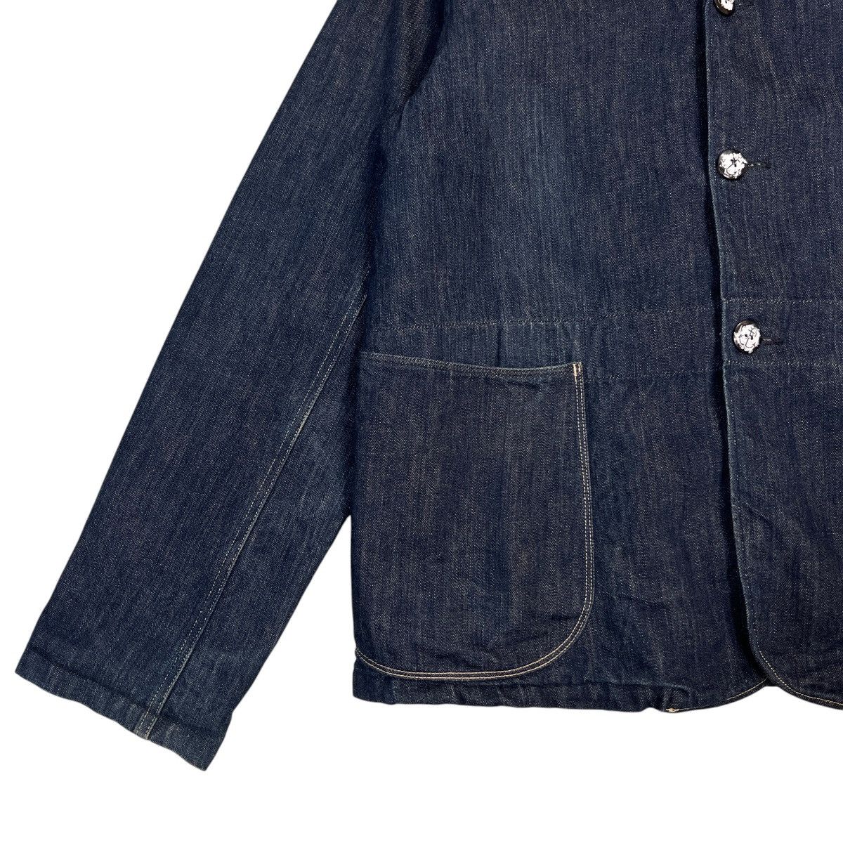 Kapital 🔥 Super Rare Archives Vintage Kapital Navy Denim Cpo Jacket Size US XL / EU 56 / 4 - 11 Thumbnail