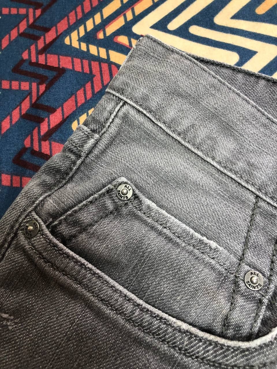 Allsaints × Japanese Brand Vintage pants y2k denim distressed Japan style Size US 33 - 18 Thumbnail