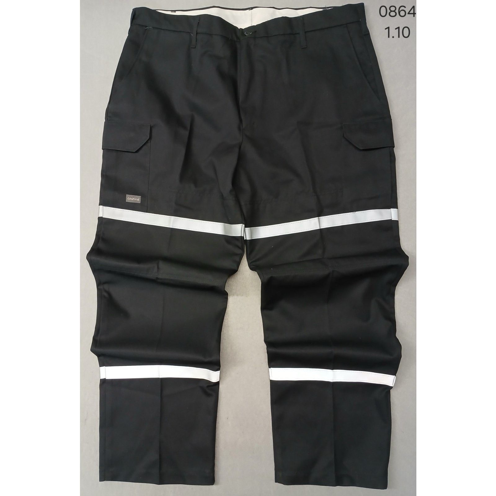 Other Unifirst (42x32) Men's Black Reflective Straight Cargo Pants Size US 42 / EU 58 - 1 Thumbnail