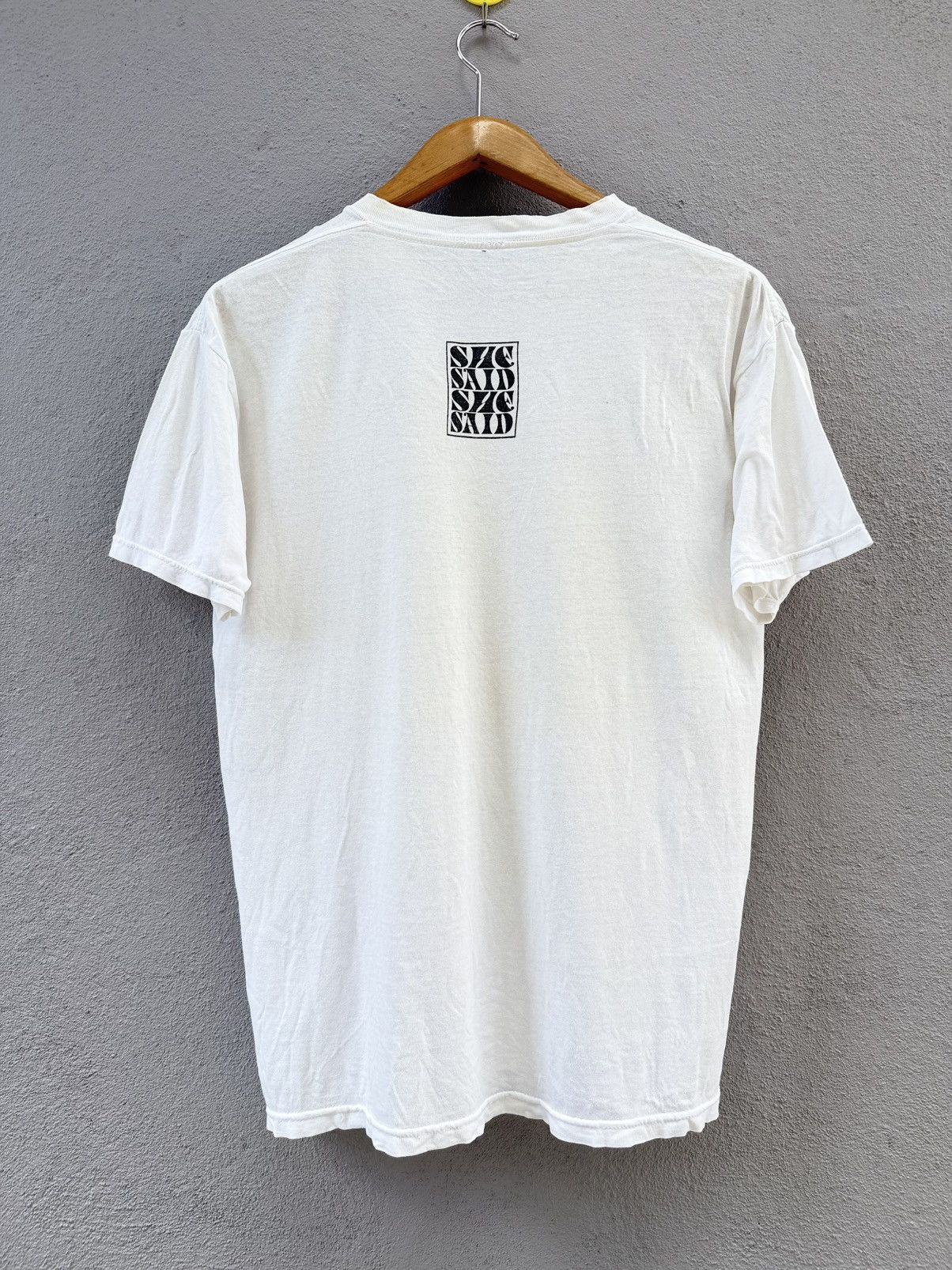 Band Tees Thrashed Vintage 90s The Beatles She Said Paper Thin Grunge Size US L / EU 52-54 / 3 - 3 Thumbnail