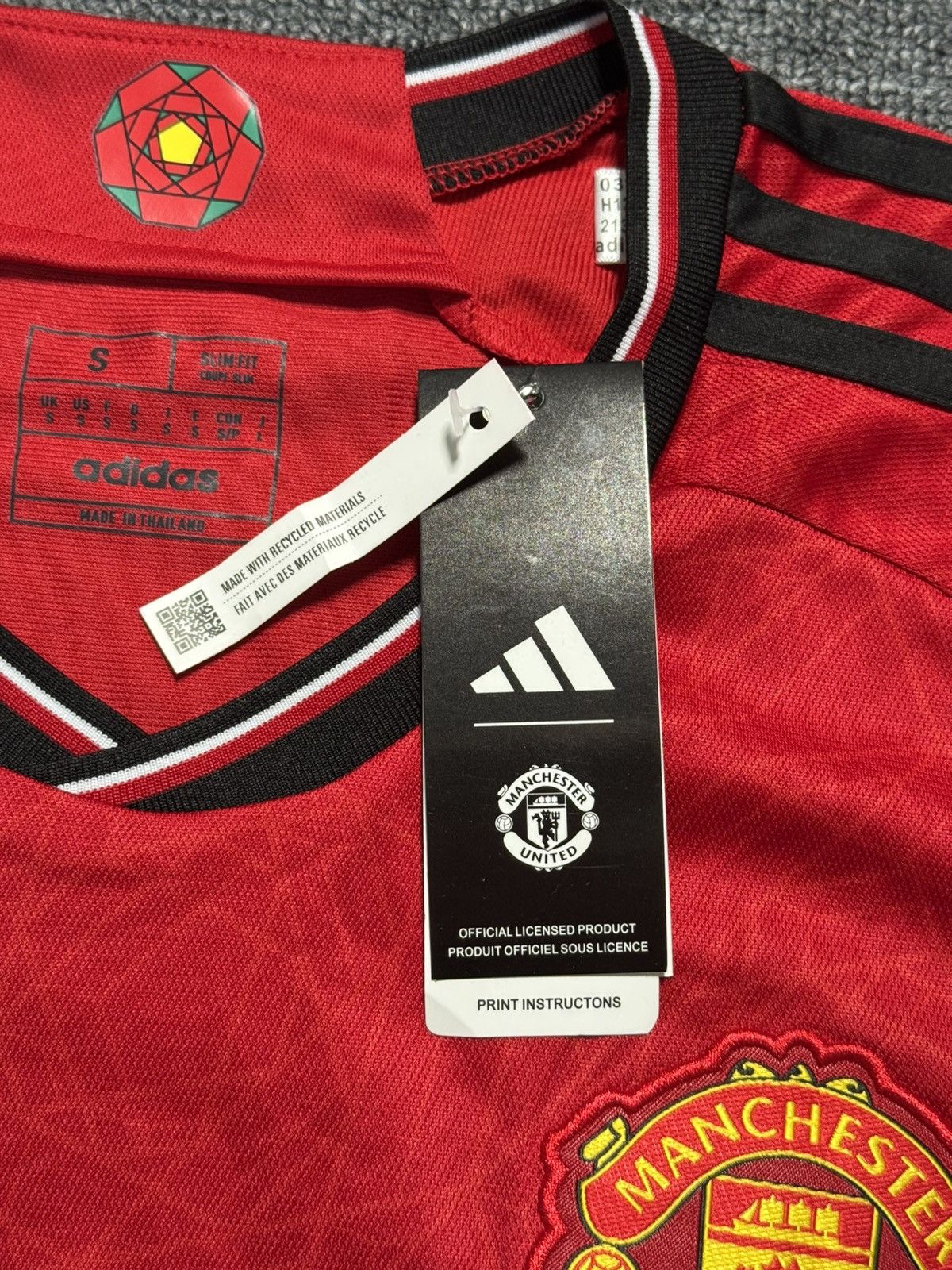 Adidas Adidas Manchester United 2022-2023 Home Jersey Men's S Size US S / EU 44-46 / 1 - 4 Thumbnail