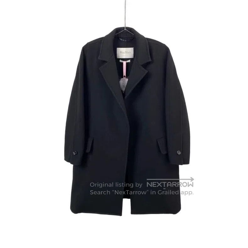 Max Mara Max Mara Cashmere black wool coat Size XS / US 0-2 / IT 36-38 - 1 Thumbnail