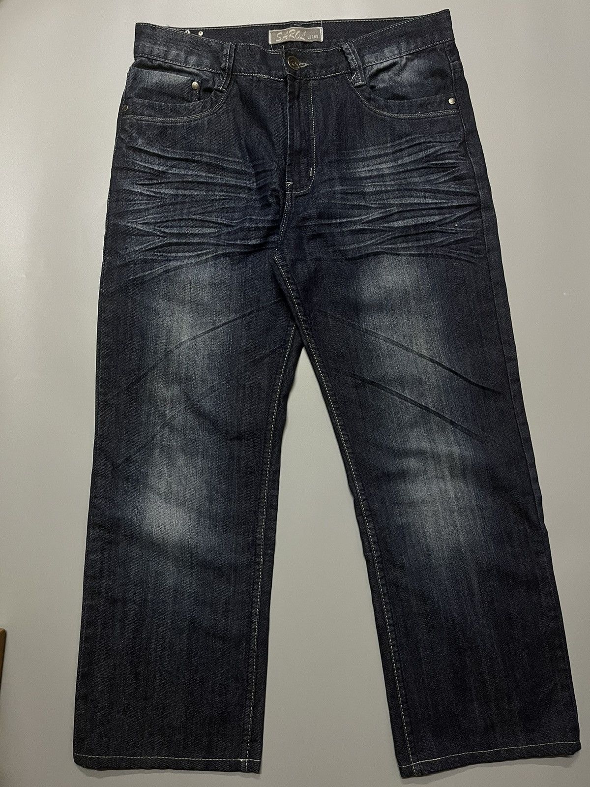 Japanese Brand Avant Garde Japanese Style Ed Hardy Sarol Jeans Size US 34 / EU 50 - 4 Thumbnail