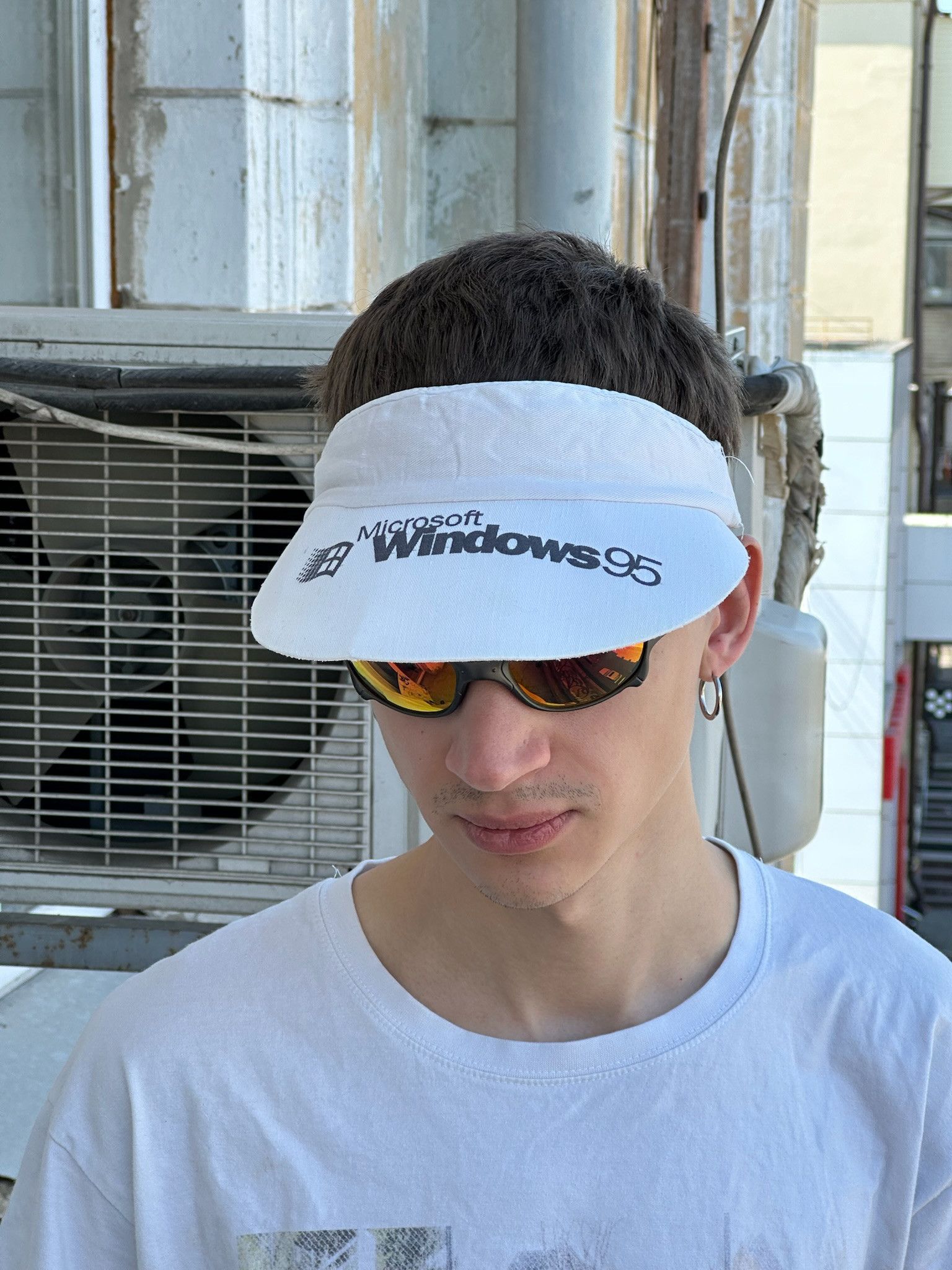 Vintage Microsoft Windows 1995 90s Vintage Logo Rare Promo Cap Hat Size ONE SIZE - 6 Thumbnail