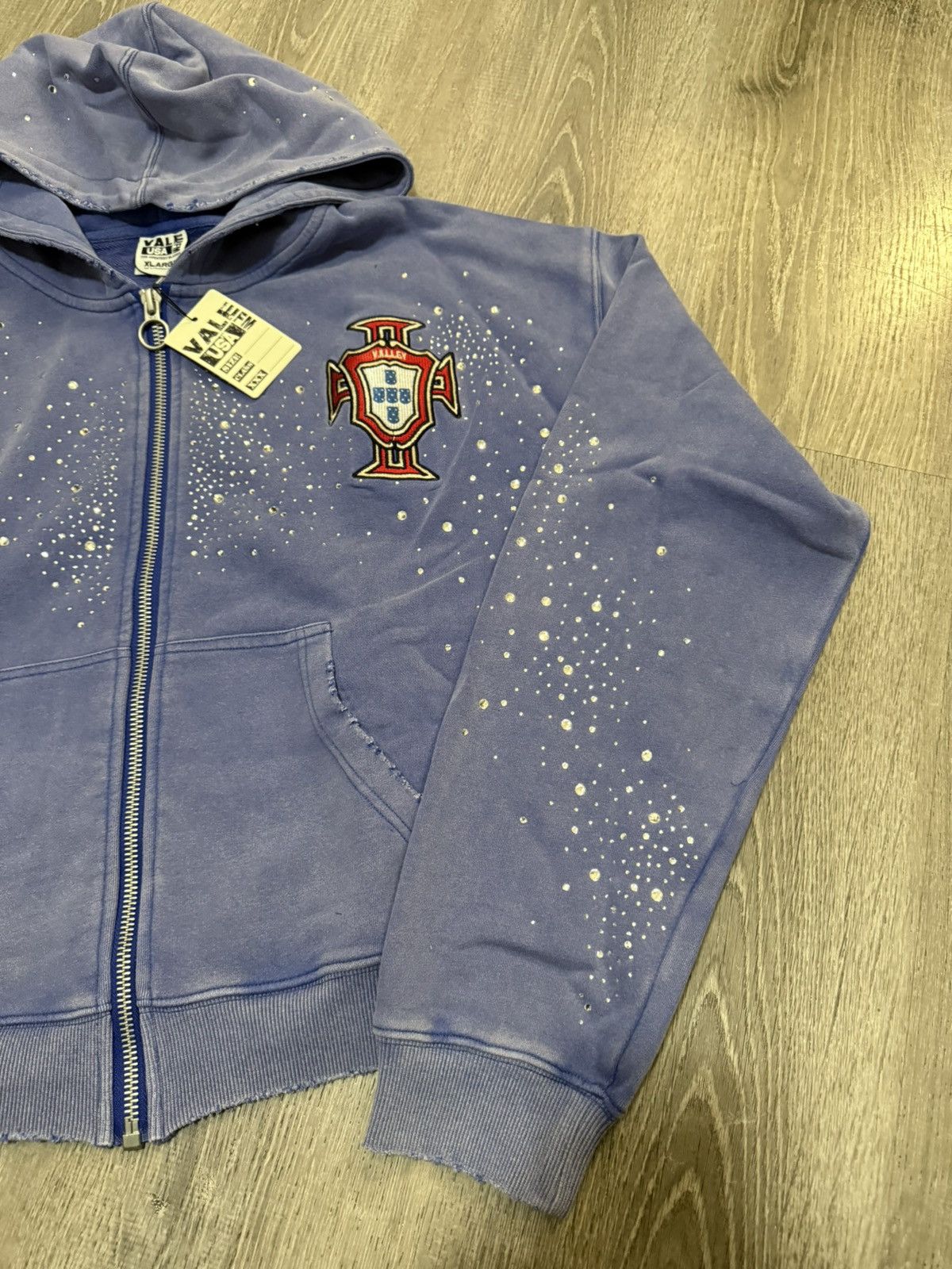 Vale Vale Sea Cluster Zip Up Hoodie Blue Size Medium Size US M / EU 48-50 / 2 - 3 Thumbnail
