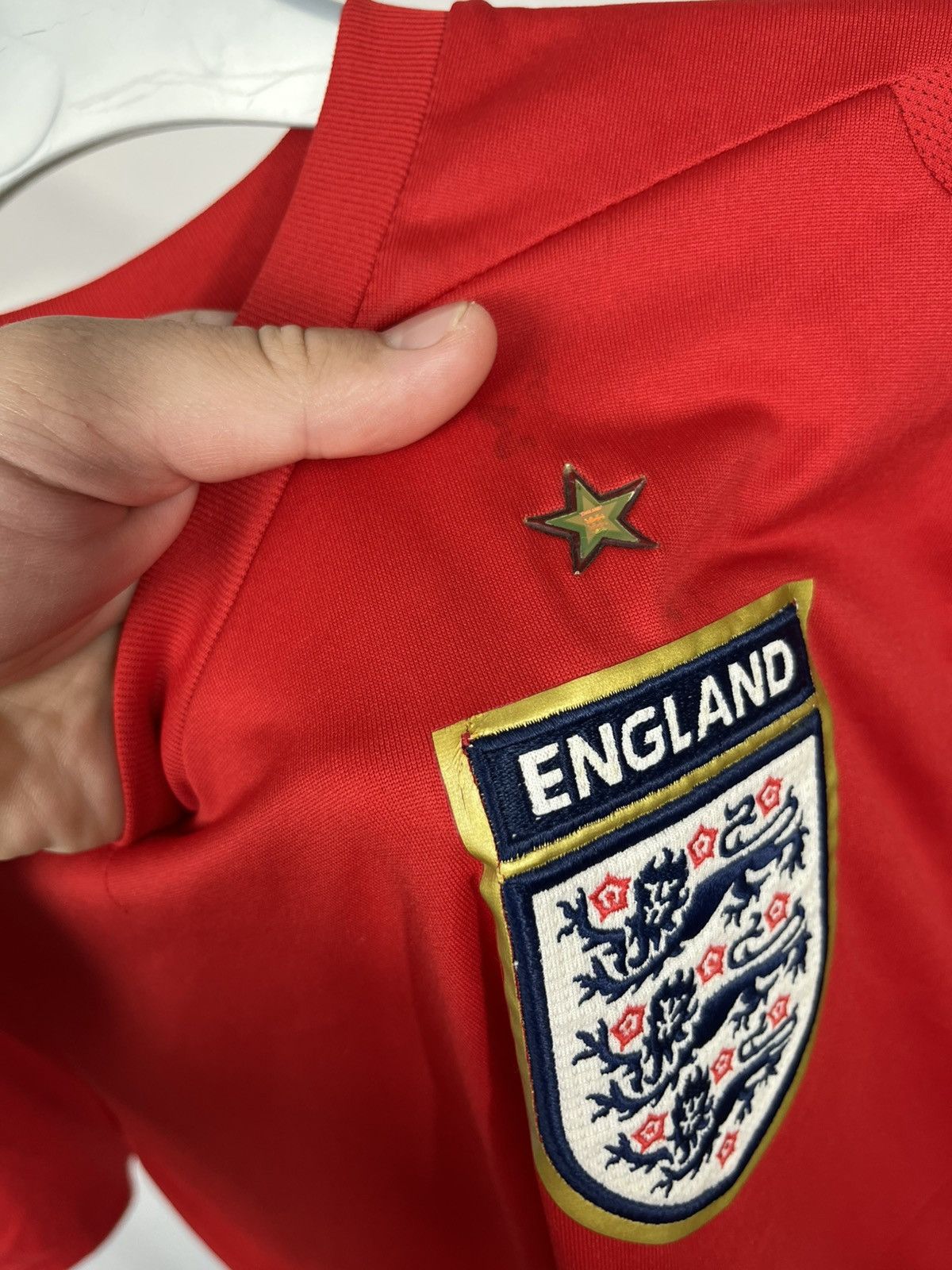 Umbro Vintage England Umbro Football Jersey Red Medium Shirt Size US M / EU 48-50 / 2 - 7 Thumbnail