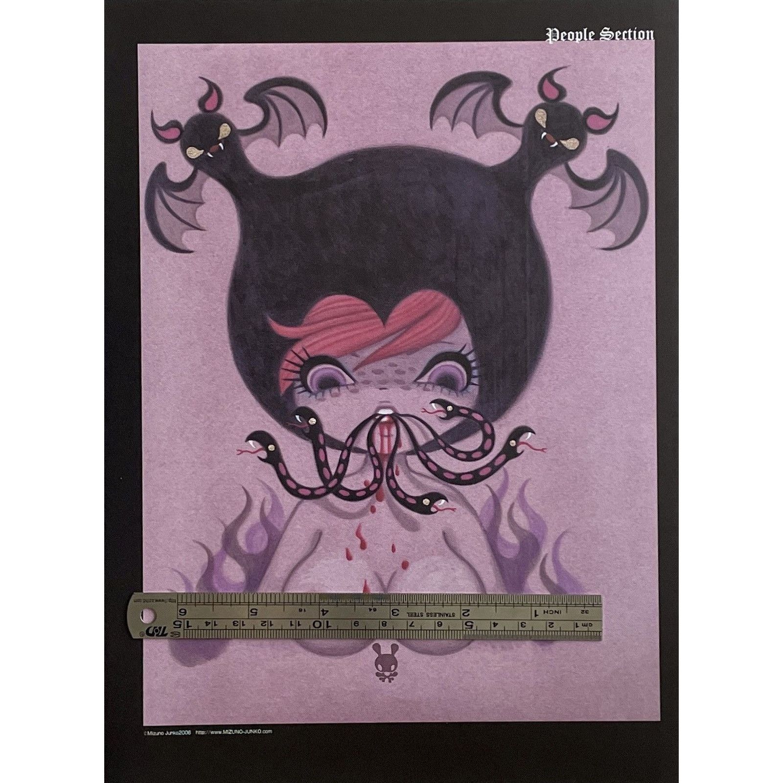 Chrome Hearts × Japanese Brand × Vintage Chrome Hearts boobs out photo Poster framed 9x11 Size ONE SIZE - 2 Thumbnail