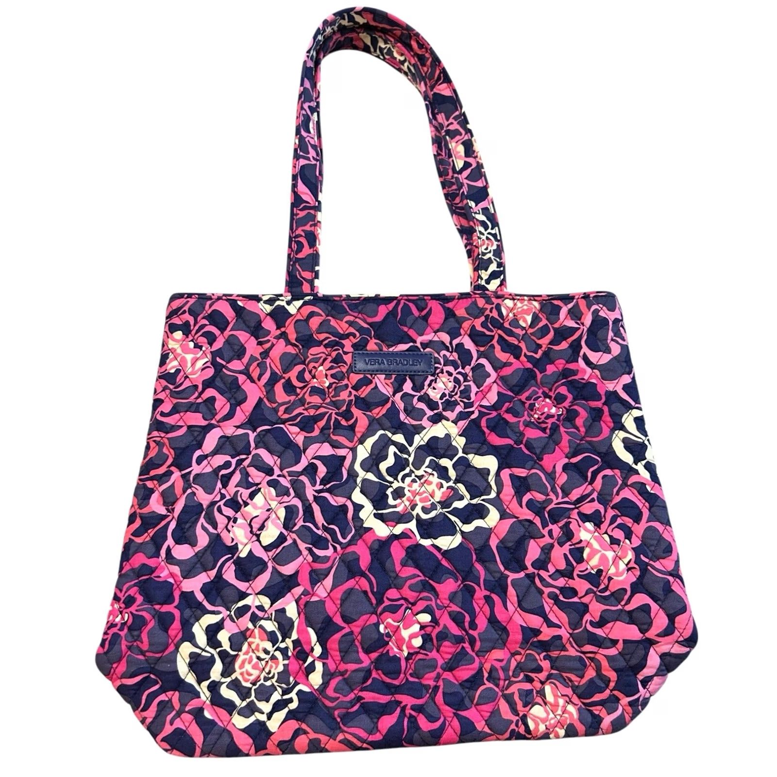 Vintage Vera Vera Bradley KATALINA Pink Purse Floral Women’s Shoulder Handbag Tote Quilted Crossbody? Size ONE SIZE - 2 Thumbnail