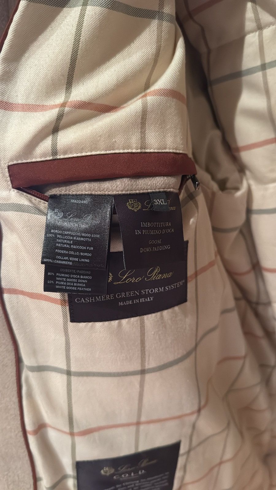 Loro Piana Loro Piana cashmere parka jacket with fur hood Size US XXL / EU 58 / 5 - 5 Thumbnail